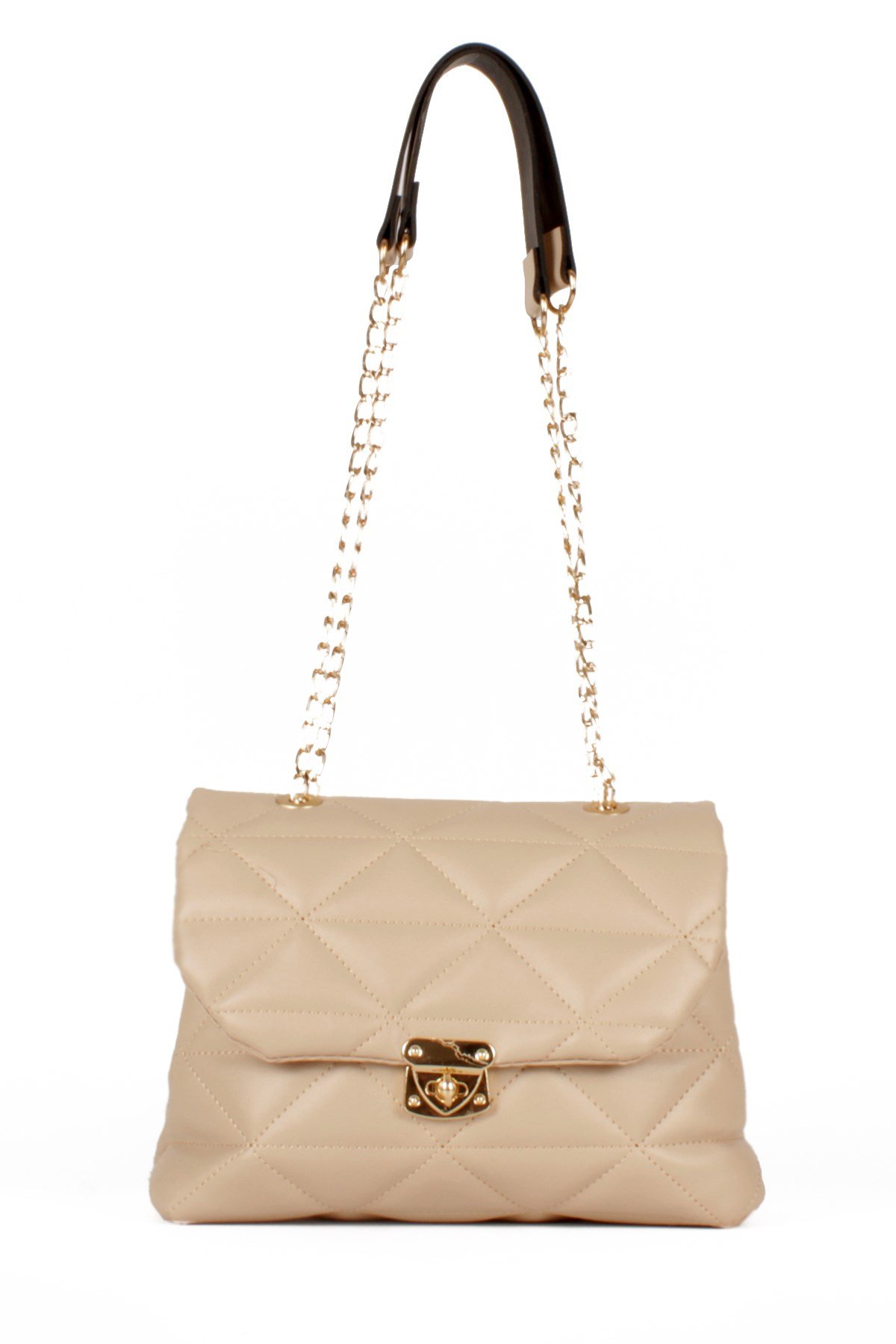 LWE10472-SMusabLuwwe Bag'sKadın İki Bölmeli Kapitoneli Zincir Askılı Omuz Çantası (10472)