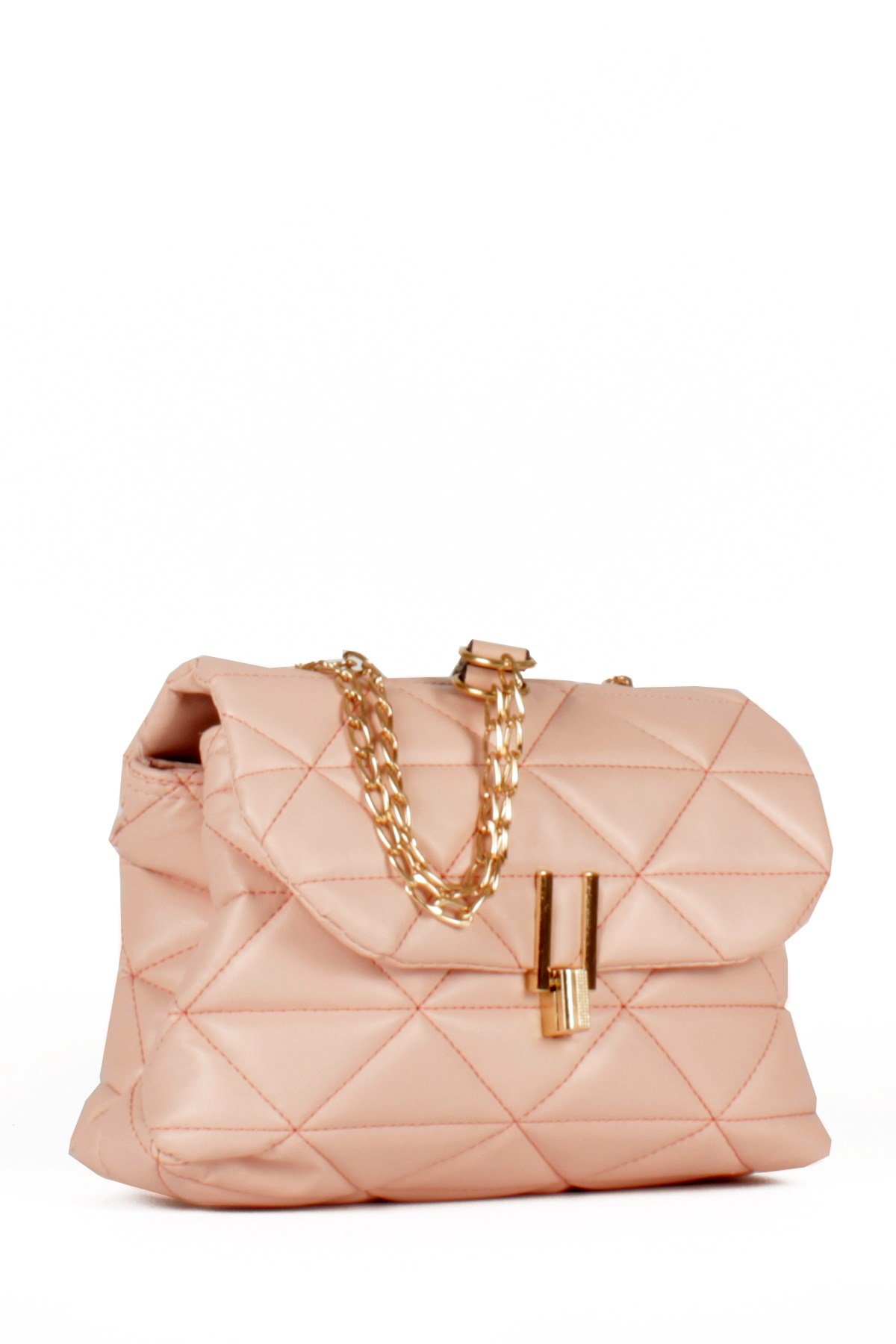 LWE10472-SMusabLuwwe Bag'sKadın İki Bölmeli Kapitoneli Zincir Askılı Omuz Çantası (10472)