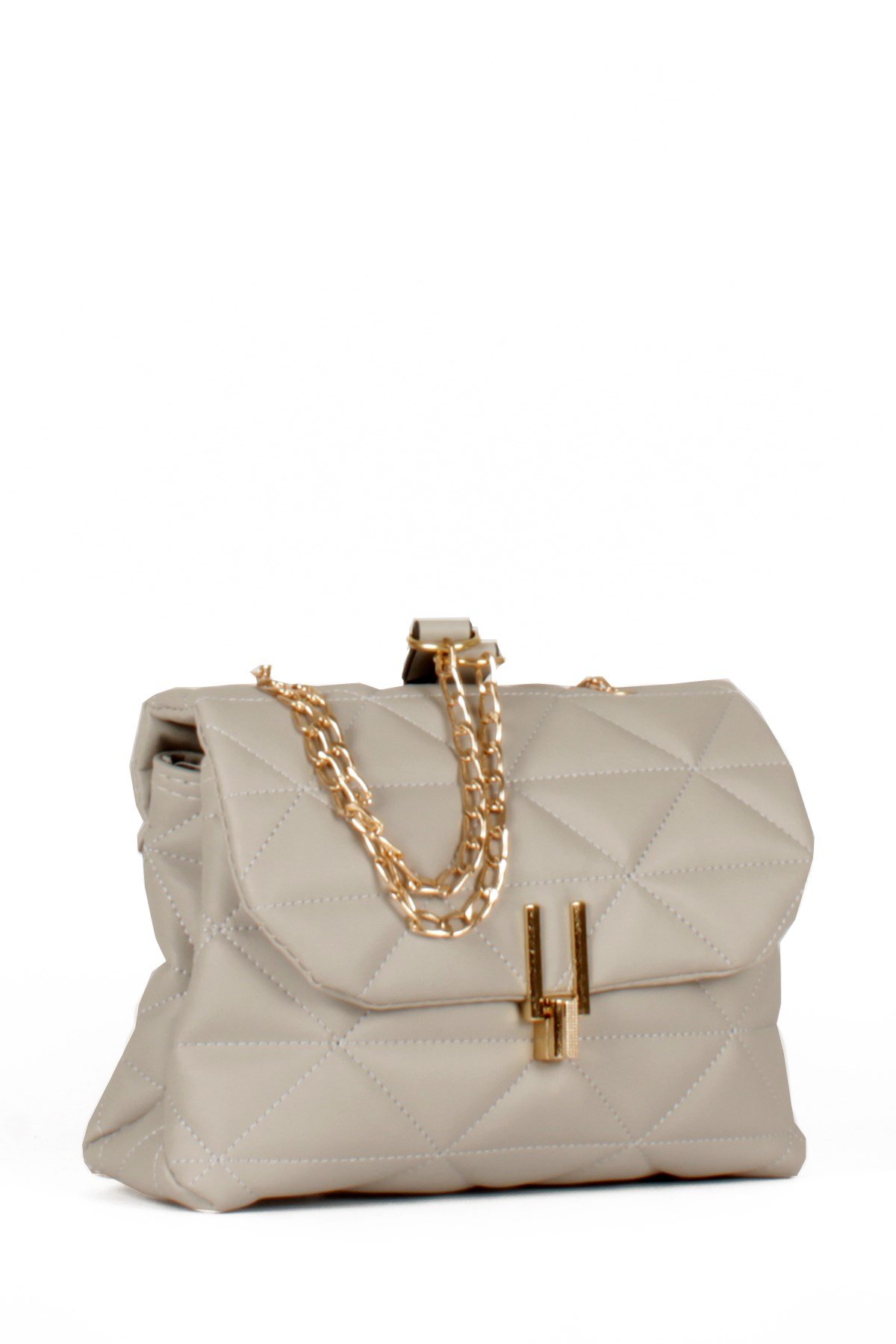 LWE10472-SMusabLuwwe Bag'sKadın İki Bölmeli Kapitoneli Zincir Askılı Omuz Çantası (10472)