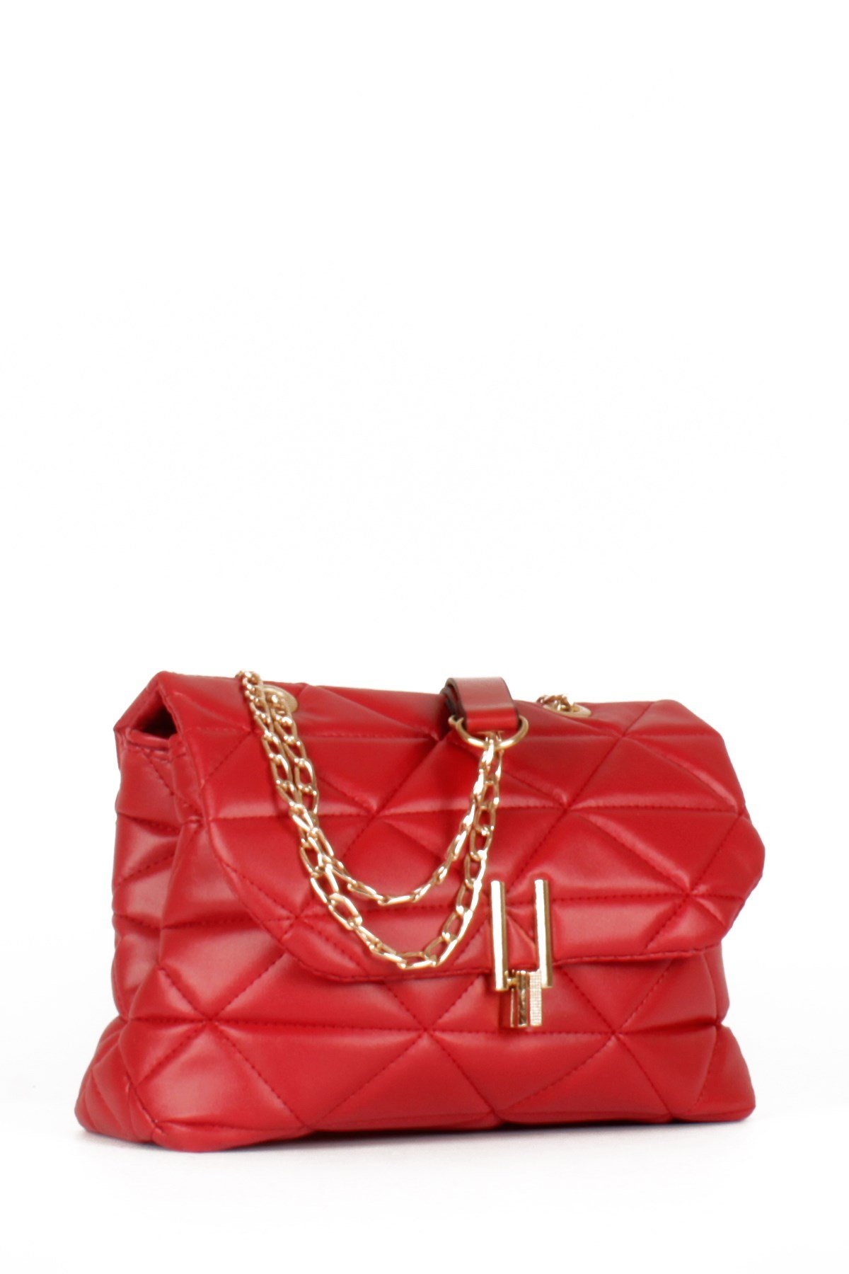 LWE10472-SMusabLuwwe Bag'sKadın İki Bölmeli Kapitoneli Zincir Askılı Omuz Çantası (10472)