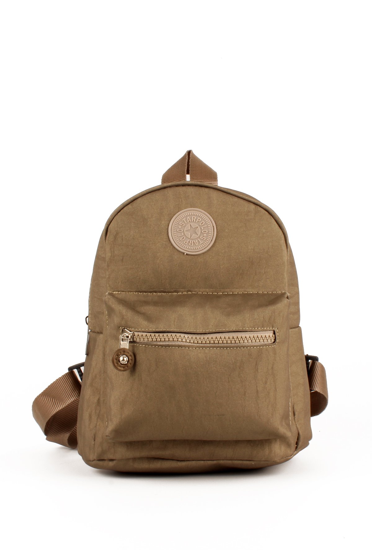 LWE10722-SyhTalhaLuwwe Bag'sKadın İki Bölmeli Kolon Askılı Krinkıl Kumaş Sırt Çantası (10722)