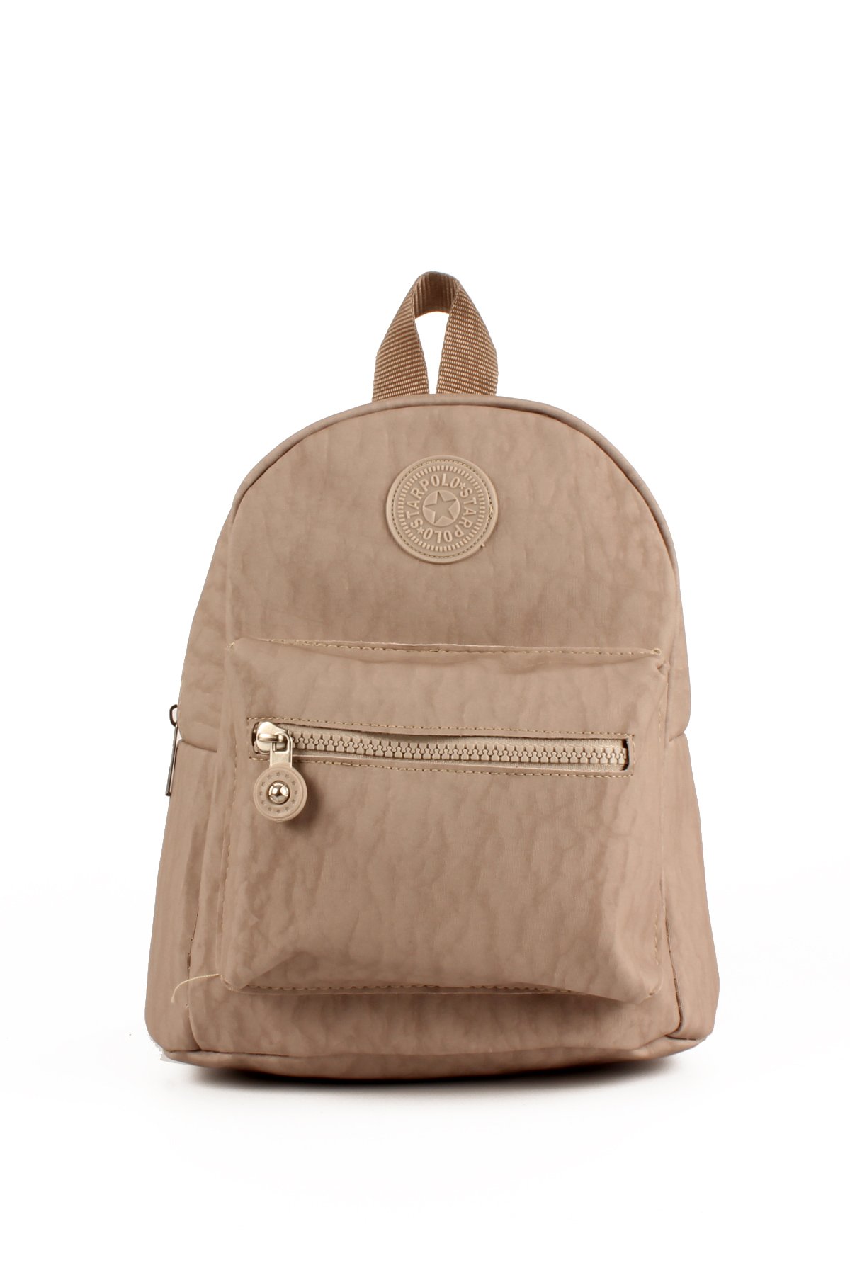 LWE10722-SyhTalhaLuwwe Bag'sKadın İki Bölmeli Kolon Askılı Krinkıl Kumaş Sırt Çantası (10722)