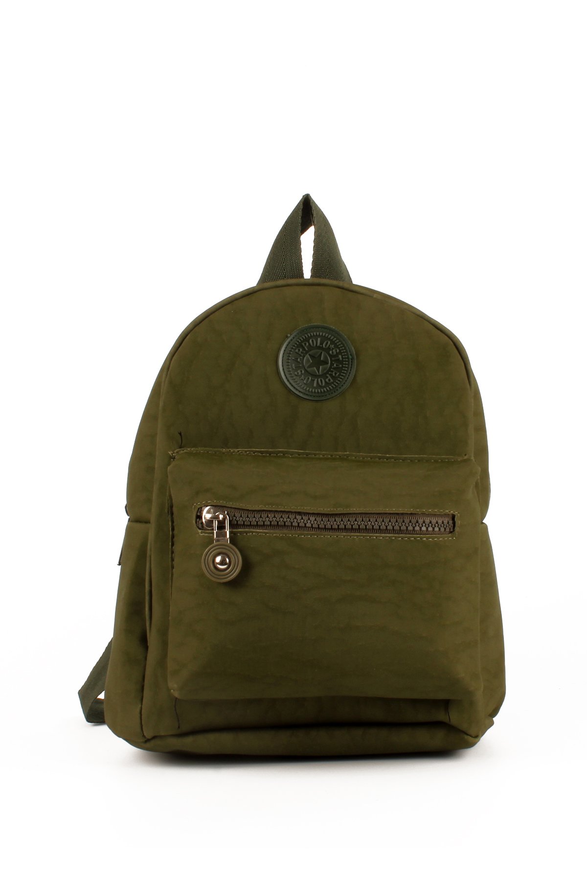 LWE10722-SyhTalhaLuwwe Bag'sKadın İki Bölmeli Kolon Askılı Krinkıl Kumaş Sırt Çantası (10722)