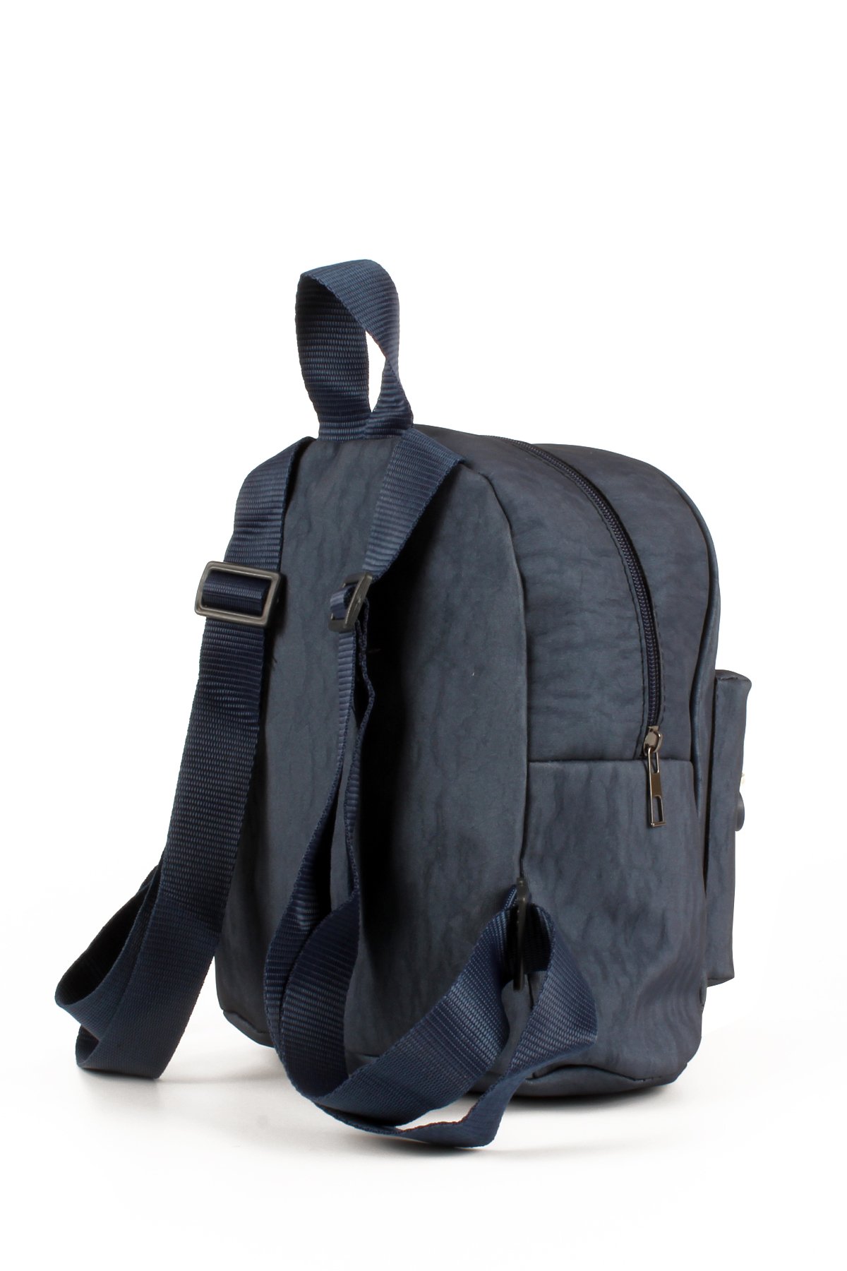 LWE10722-SyhTalhaLuwwe Bag'sKadın İki Bölmeli Kolon Askılı Krinkıl Kumaş Sırt Çantası (10722)