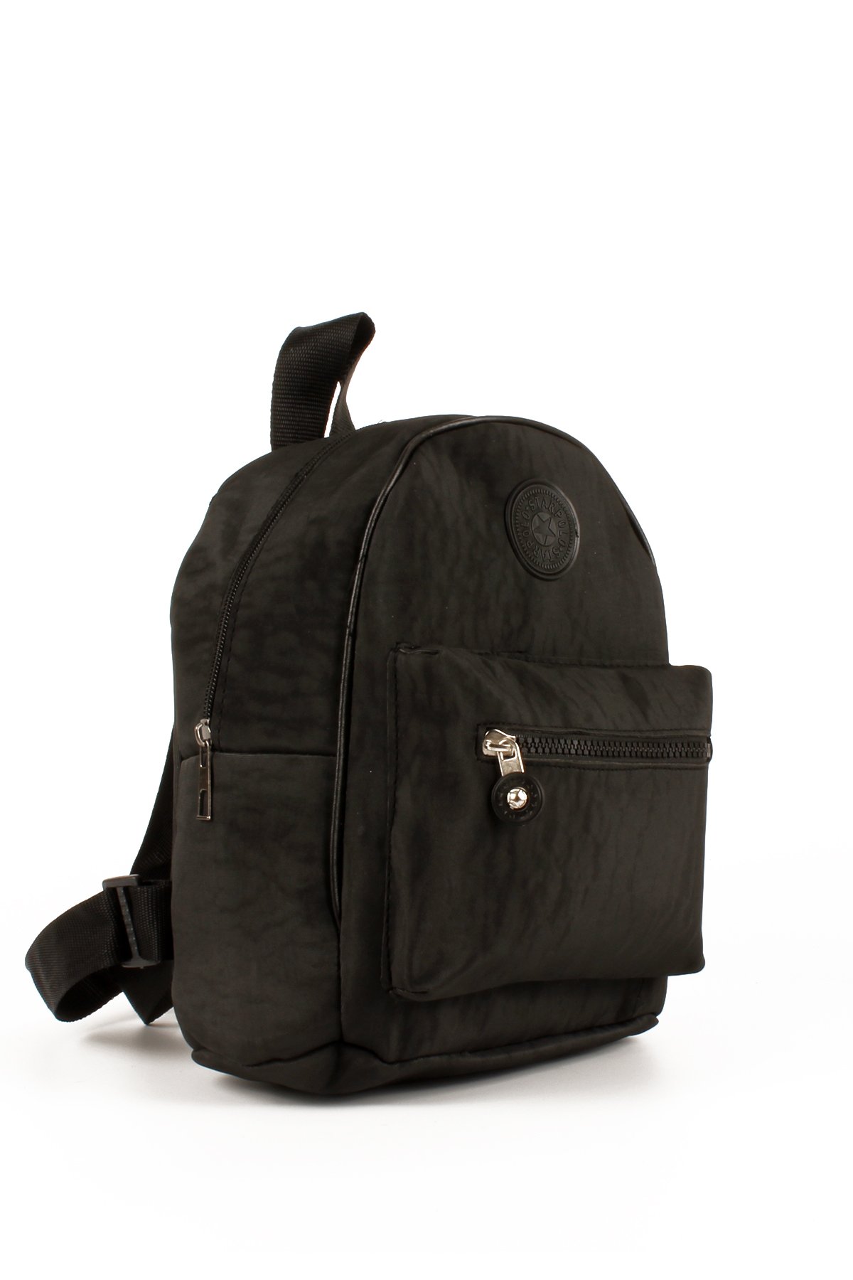 LWE10722-SyhTalhaLuwwe Bag'sKadın İki Bölmeli Kolon Askılı Krinkıl Kumaş Sırt Çantası (10722)