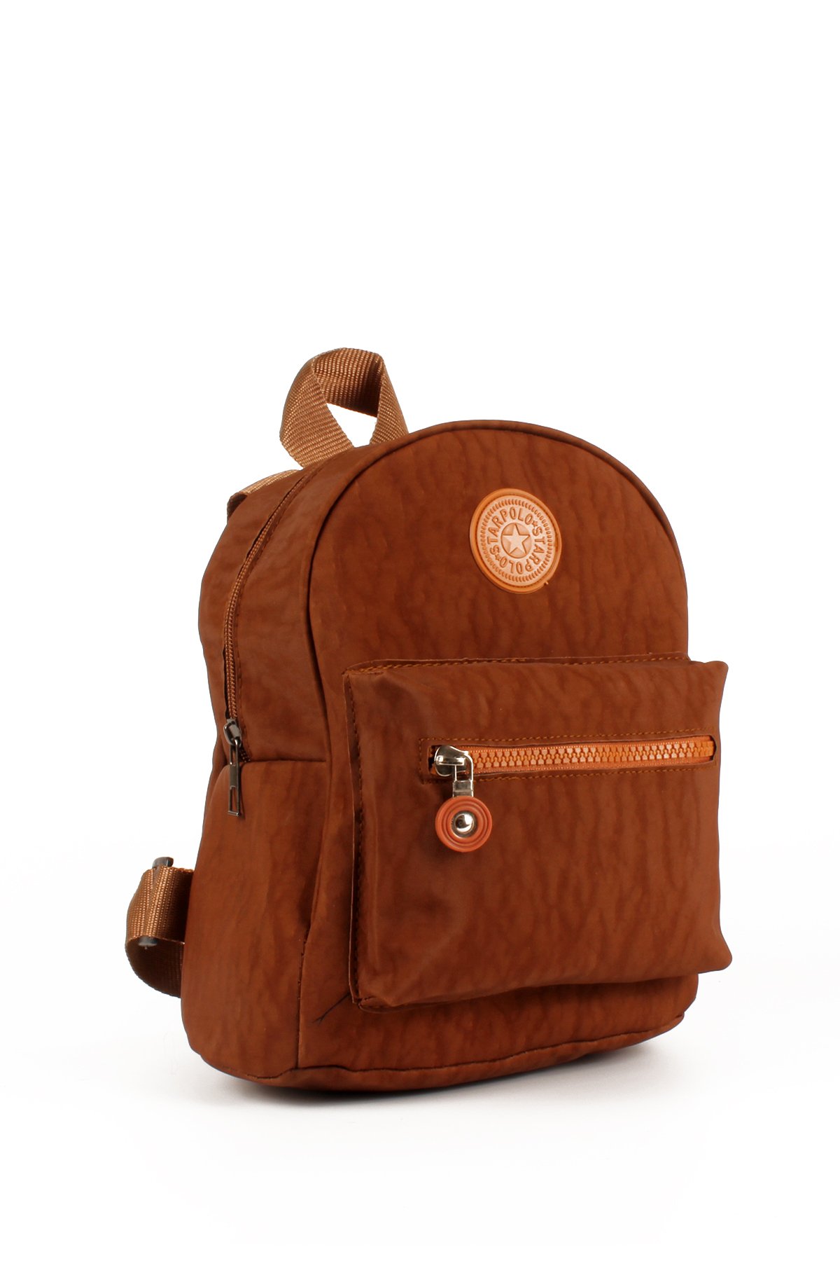 LWE10722-SyhTalhaLuwwe Bag'sKadın İki Bölmeli Kolon Askılı Krinkıl Kumaş Sırt Çantası (10722)