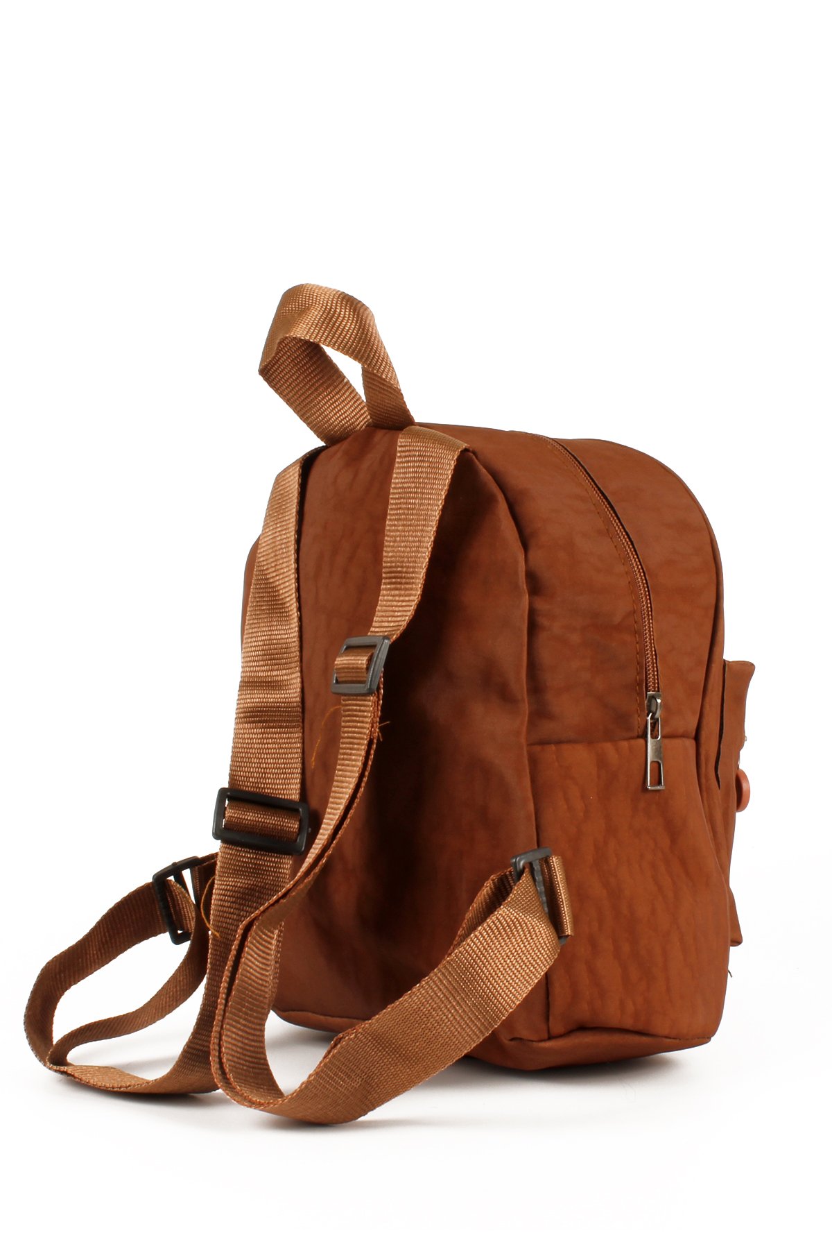 LWE10722-SyhTalhaLuwwe Bag'sKadın İki Bölmeli Kolon Askılı Krinkıl Kumaş Sırt Çantası (10722)