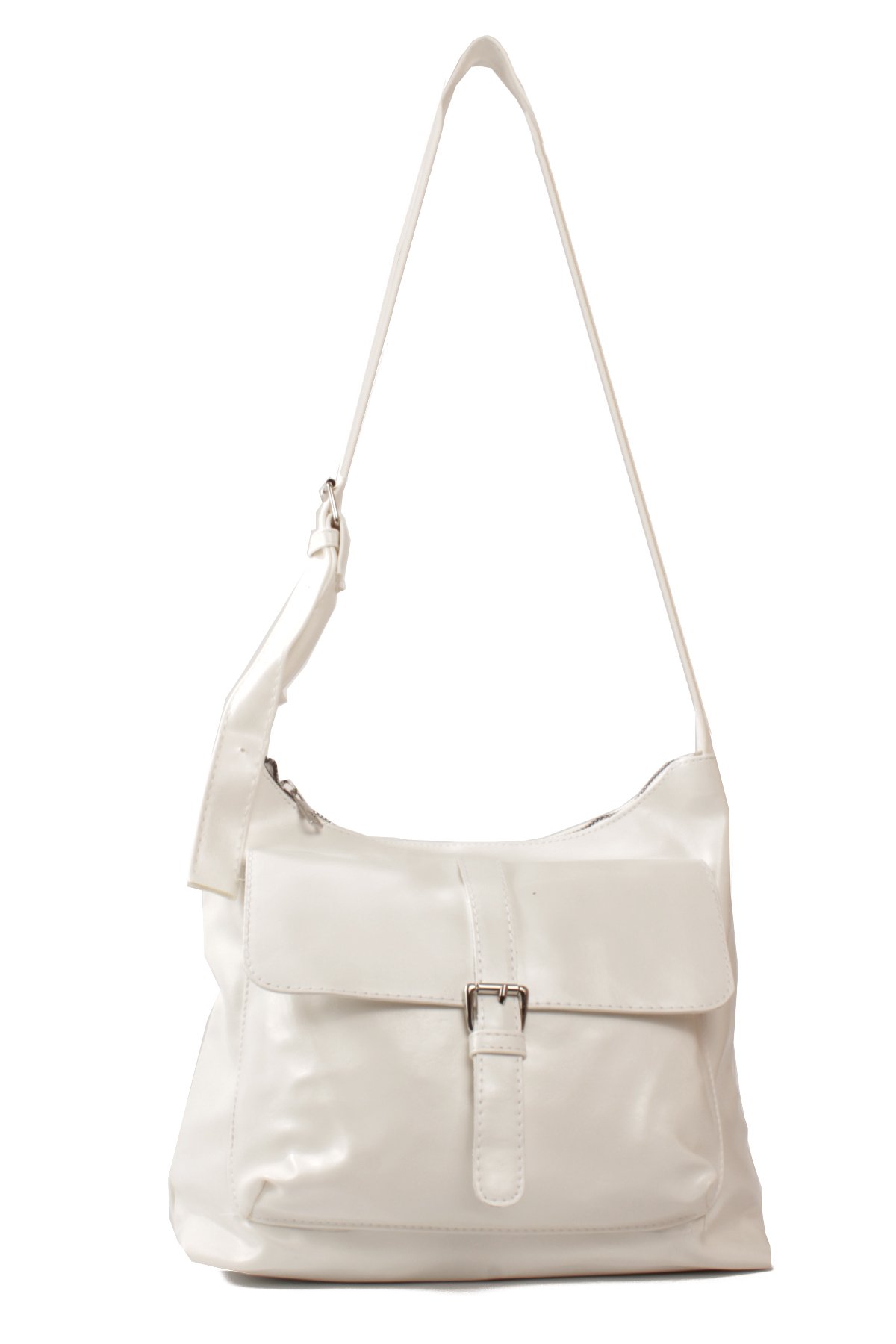 LWE1836-SyhMaviLuwwe Bag'sKadın İki Bölmeli Saten İç Astarlı İç Cepli Kemer Detaylı Postacı Tarz Omuz ve Çapraz Çanta (1836)