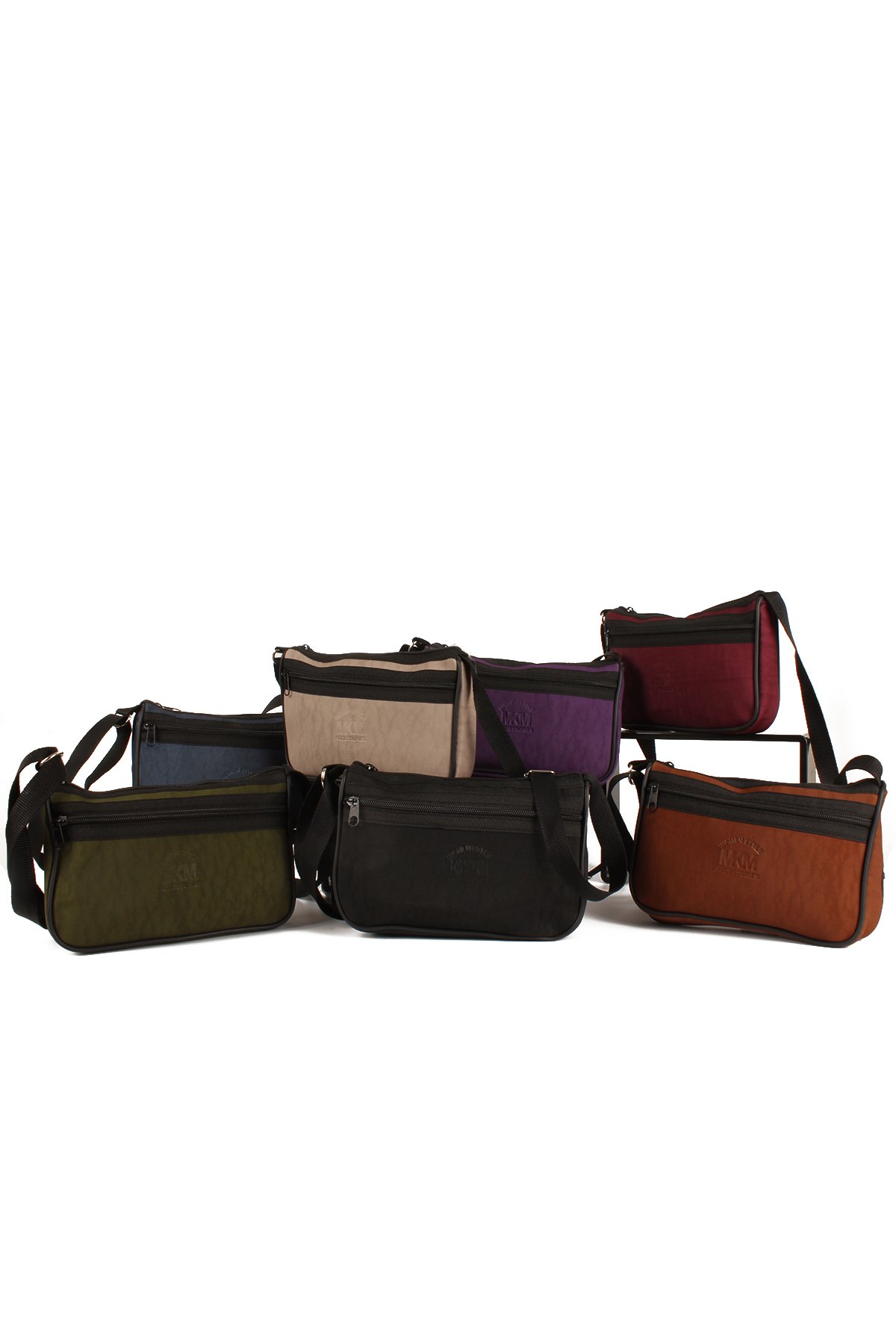 LWE20727-SyhTalhaLuwwe Bag'sKadın İki Bölmeli Spor Tarz Kirınkıl Kumaş Mini Boy Kolon Askılı Omuz ve Çapraz Çanta (20727)