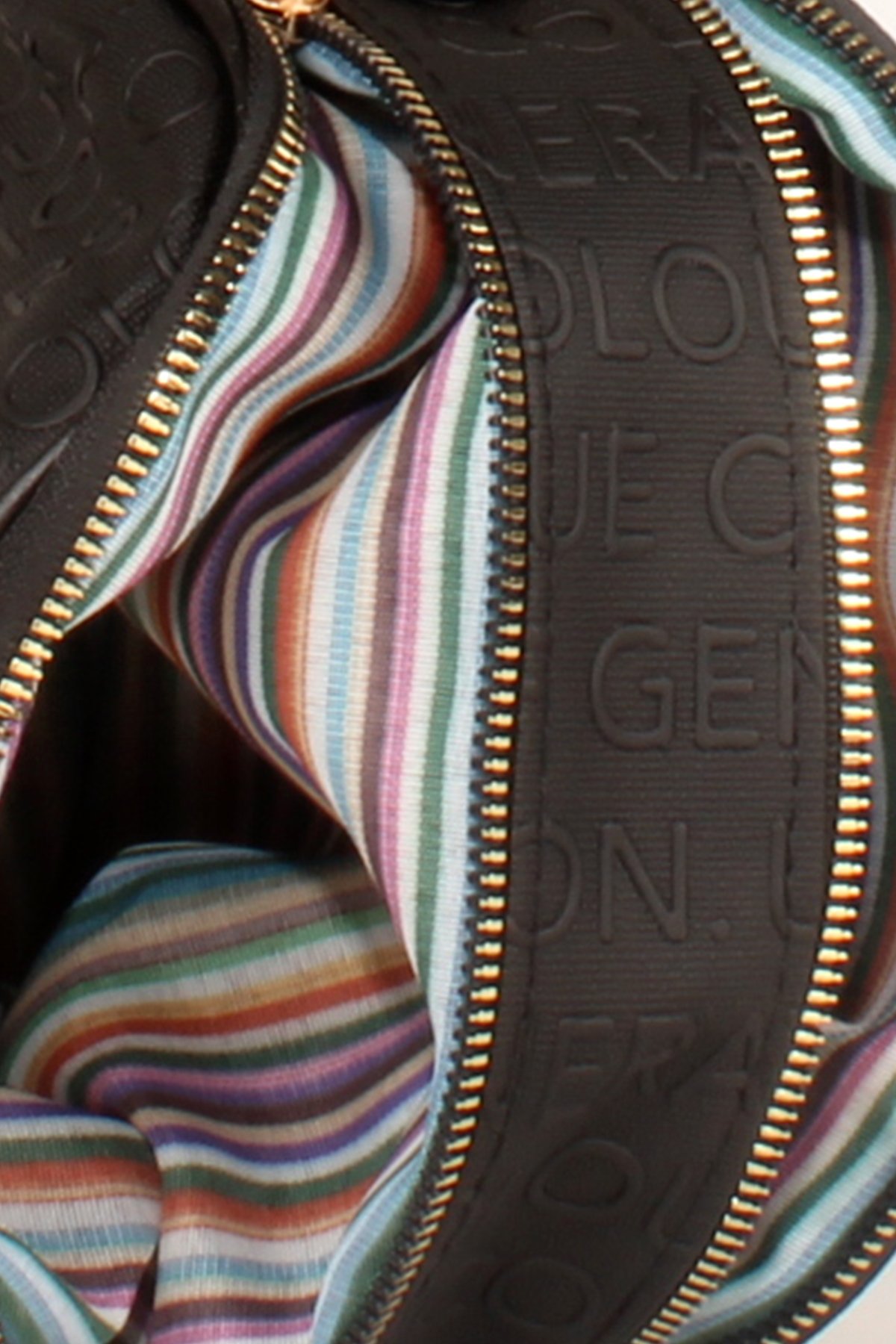 LWE20607-SyhTalhaLuwwe Bag'sKadın İki Bölmeli Yazı Detaylı Kolon Askılı Omuz Çantası (20607)