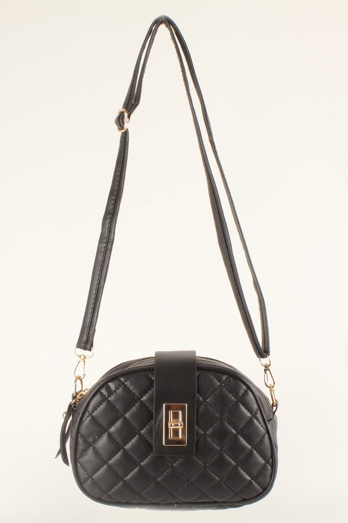 LWE20407-SLuwweLuwwe Bag'sKadın İki Fermuarlı Bölmeli Kilitli Çanta (20407)