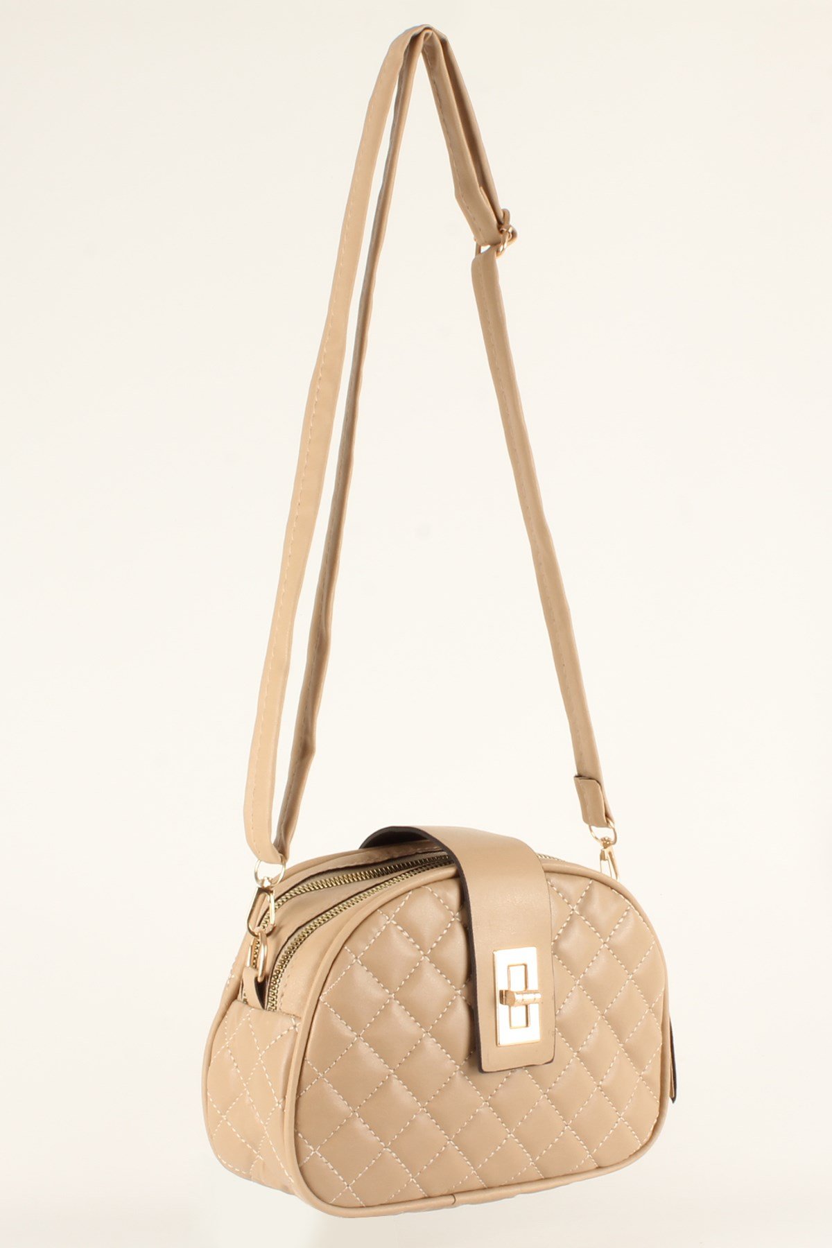 LWE20407-SLuwweLuwwe Bag'sKadın İki Fermuarlı Bölmeli Kilitli Çanta (20407)