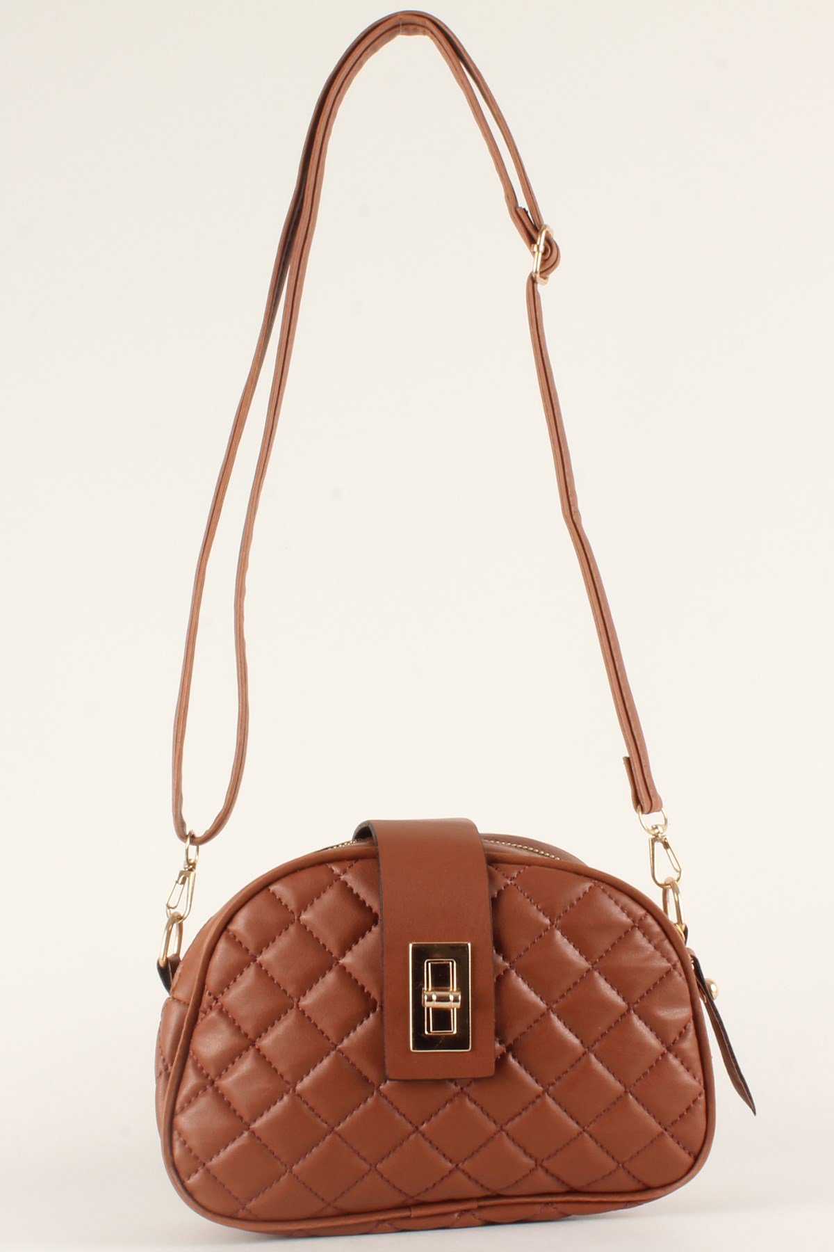 LWE20407-SLuwweLuwwe Bag'sKadın İki Fermuarlı Bölmeli Kilitli Çanta (20407)