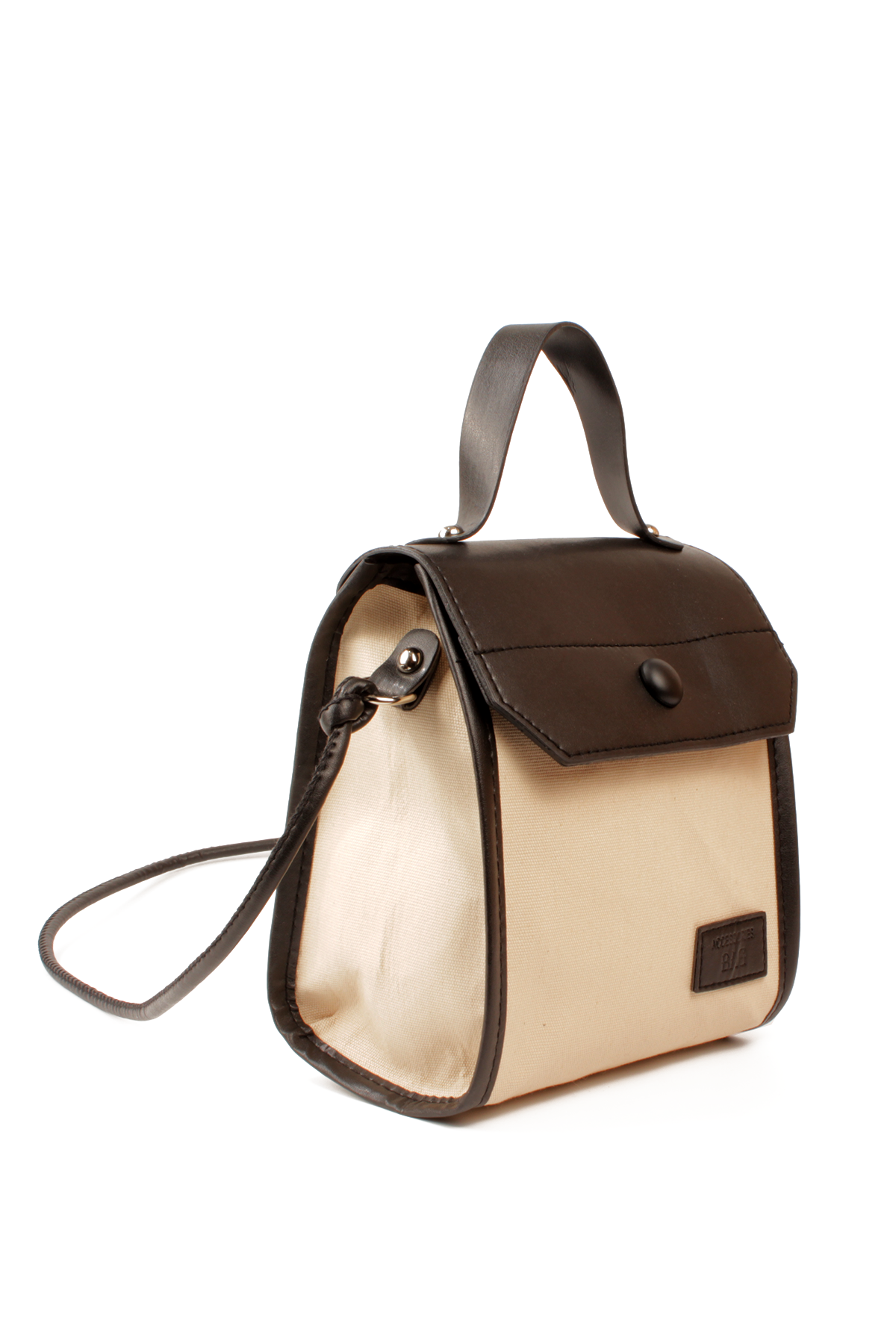 LWE20804-SyhTalhaLuwwe Bag'sKadın Jüt Doku Keten Gövde Deri Kapaklı Simetrik Askılı Yazı Detaylı El & Omuz & Çapraz Çanta(20804)