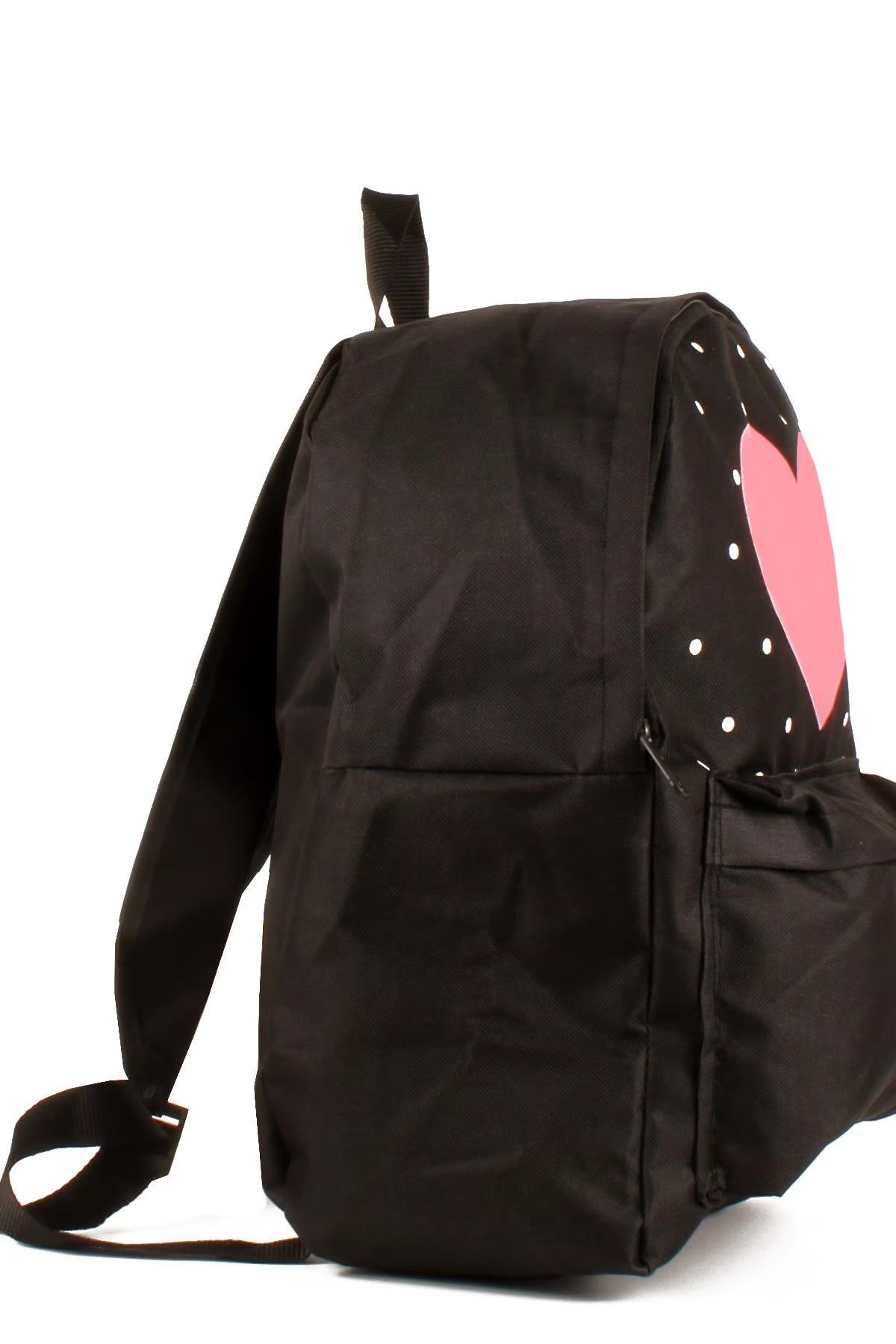 MKR20692-SyhTalhaLuwwe Bag'sKadın Kadın Paraşüt Kumaş Logo Detaylı Çift Bölmeli Sırt Çantası (20692)