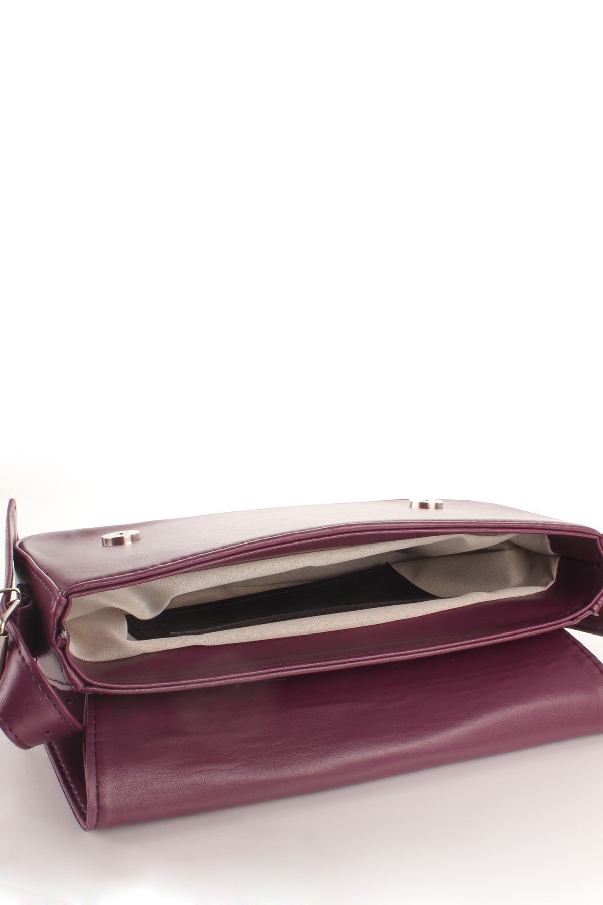 LWE10421-SLuwweLuwwe Bag'sKadın Kapaklı Kalıp Baget Çanta (10421)