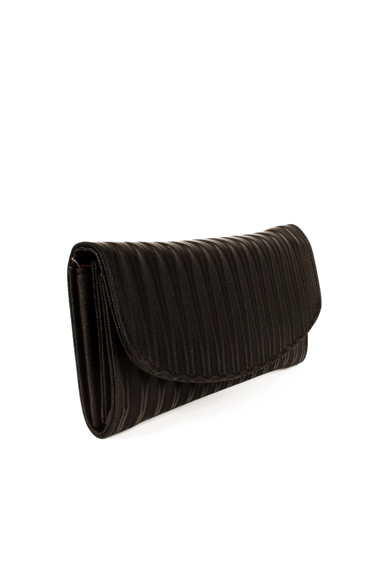 LWE50709-SyhTalhaLuwwe Bag'sKadın Kapaklı Saten Doku Üç İç Bölmeli Cüzdan Ve Kartlık  (50709)