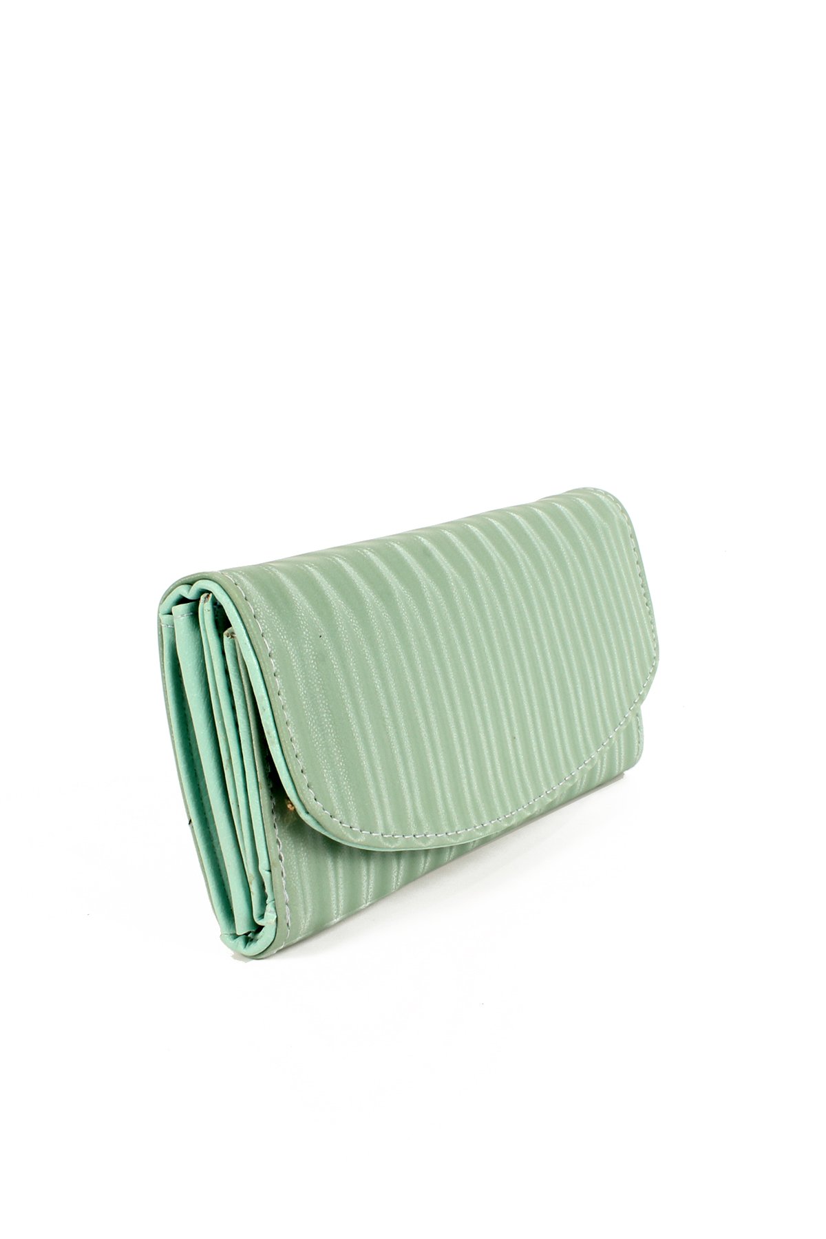 LWE50709-SyhTalhaLuwwe Bag'sKadın Kapaklı Saten Doku Üç İç Bölmeli Cüzdan Ve Kartlık  (50709)