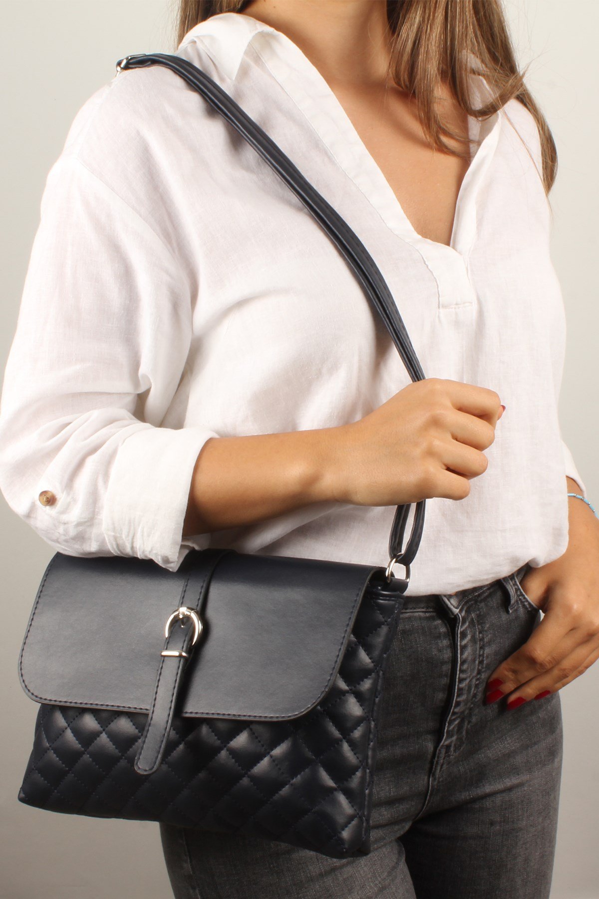 LWE20392-SLuwweLuwwe Bag'sKadın Kapitone Omuz Çantası (20392)