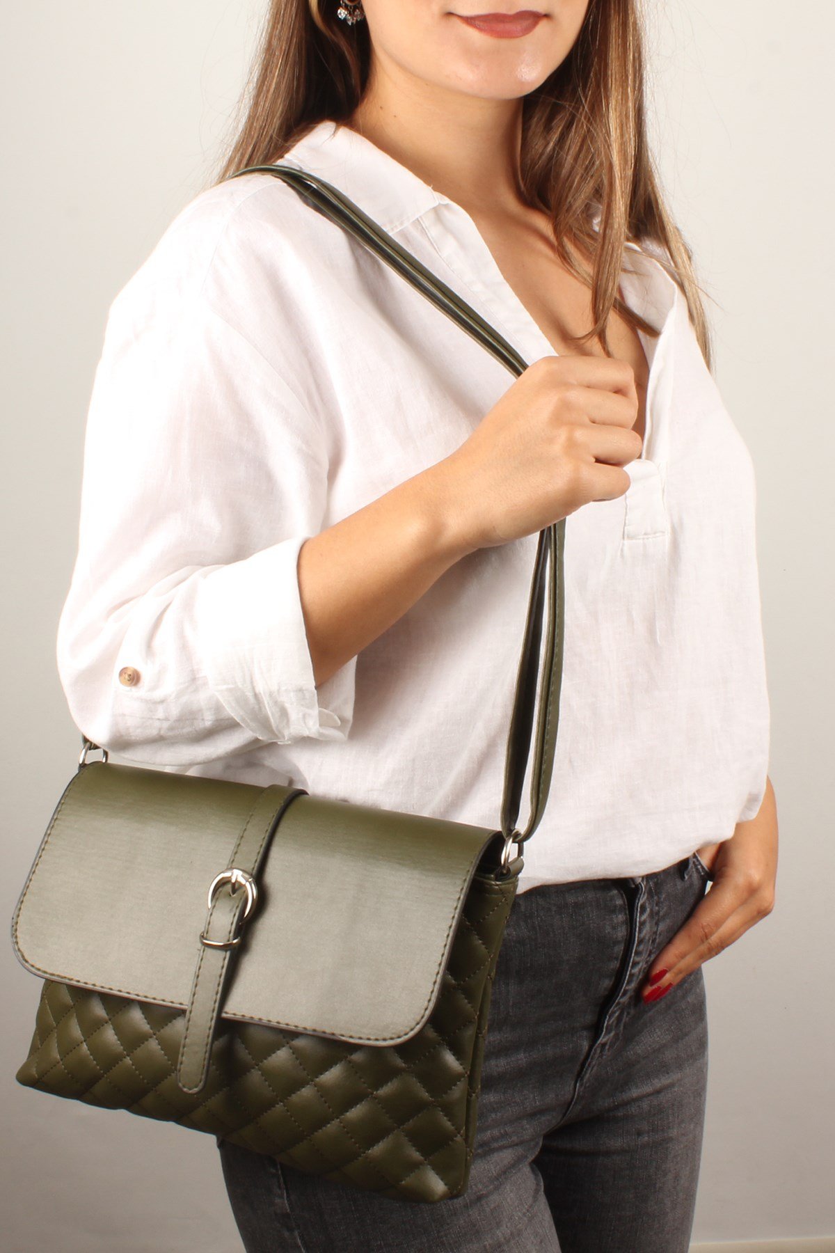 LWE20392-SLuwweLuwwe Bag'sKadın Kapitone Omuz Çantası (20392)