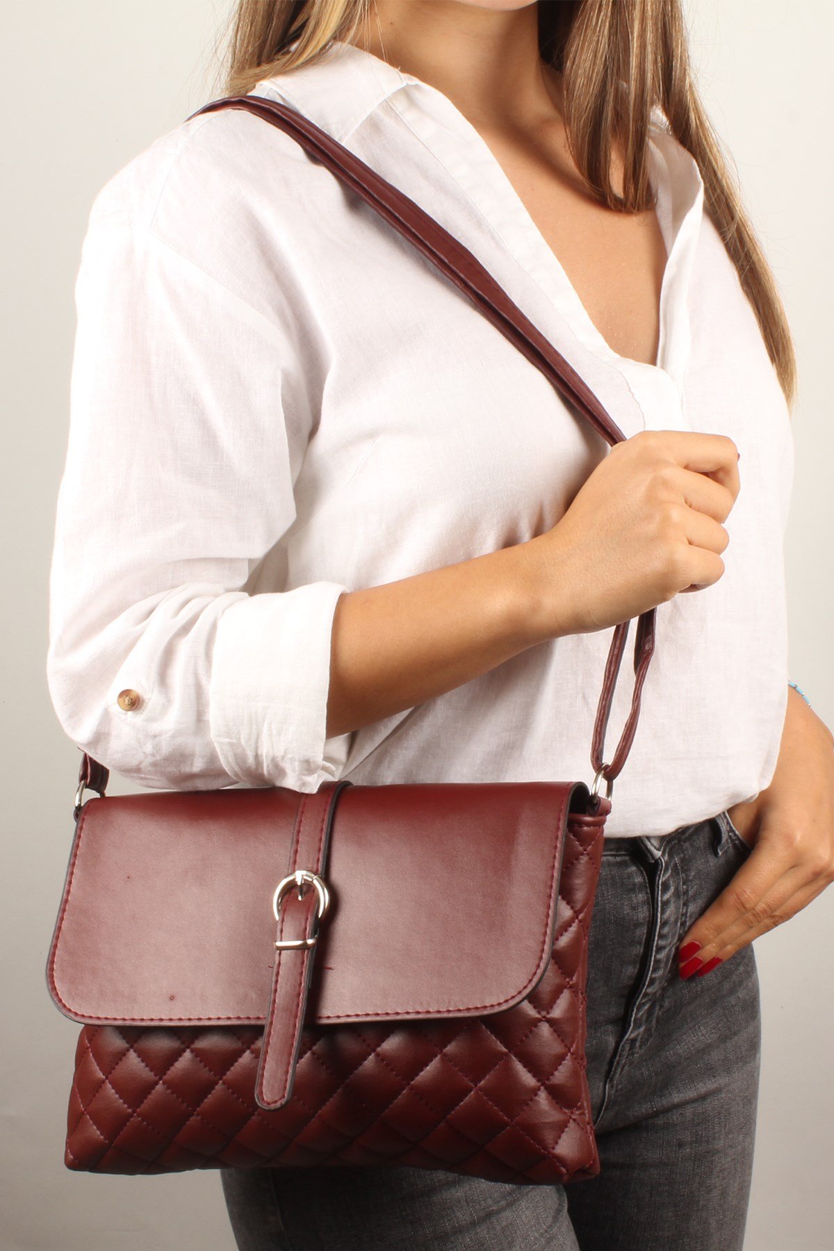 LWE20392-SLuwweLuwwe Bag'sKadın Kapitone Omuz Çantası (20392)