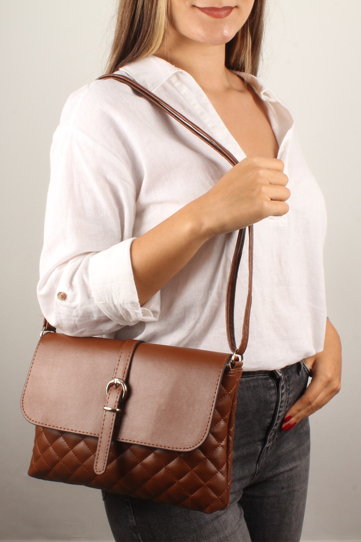 LWE20392-SLuwweLuwwe Bag'sKadın Kapitone Omuz Çantası (20392)