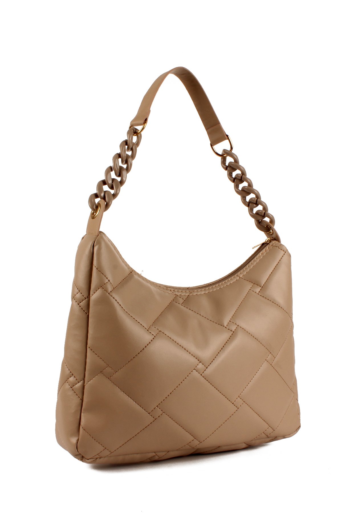 LWE10687-SyhTalhaLuwwe Bag'sKadın Kapitone Özel Nakışlı Zincir Askılı Baget Çanta (10687)