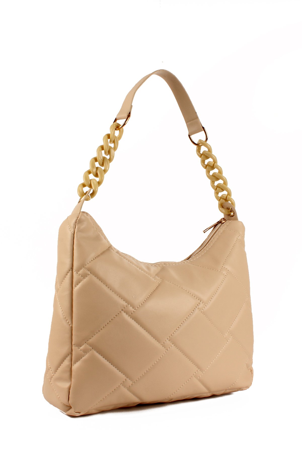 LWE10687-SyhTalhaLuwwe Bag'sKadın Kapitone Özel Nakışlı Zincir Askılı Baget Çanta (10687)