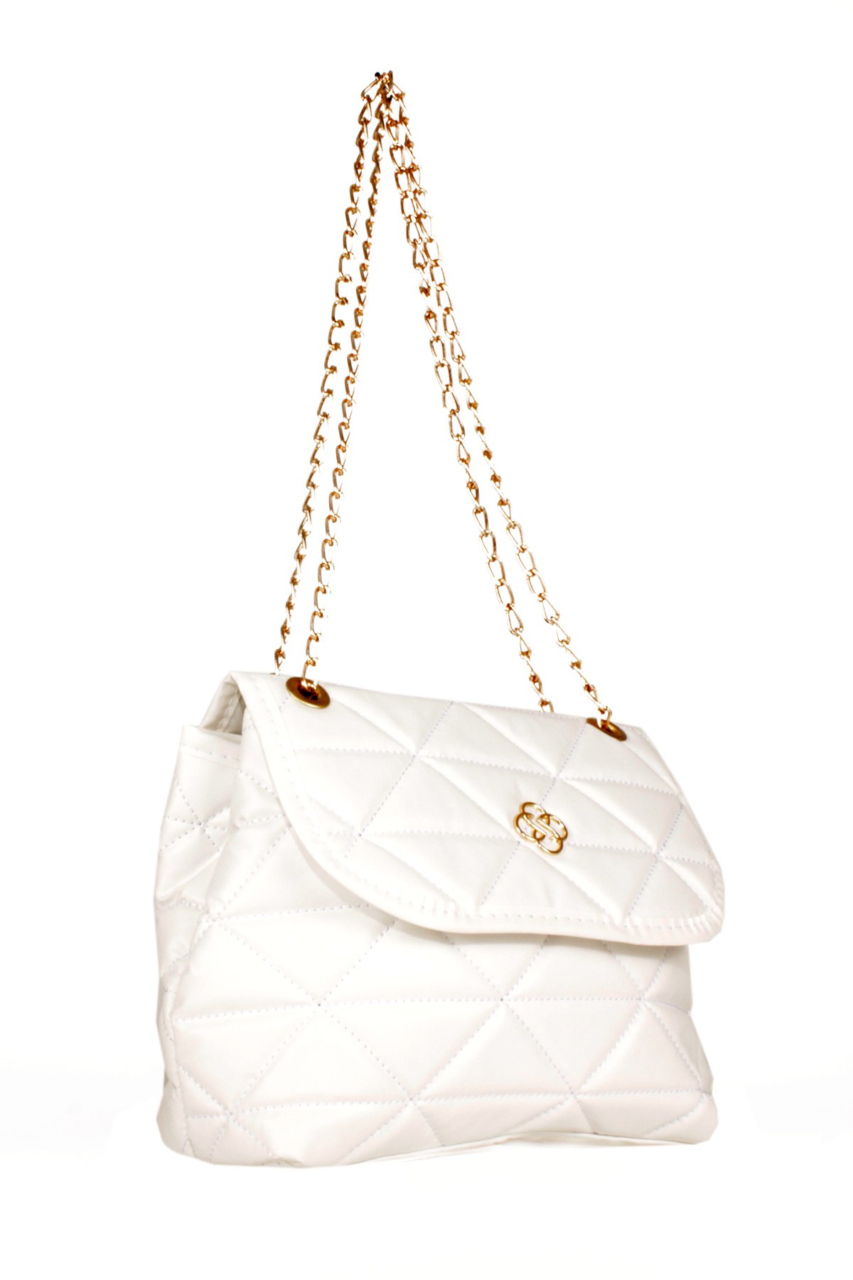 LWE20539-STalhaLuwwe Bag'sKadın Kapitoneli İki Bölmeli Zincir Askılı Omuz Çantası (20539)