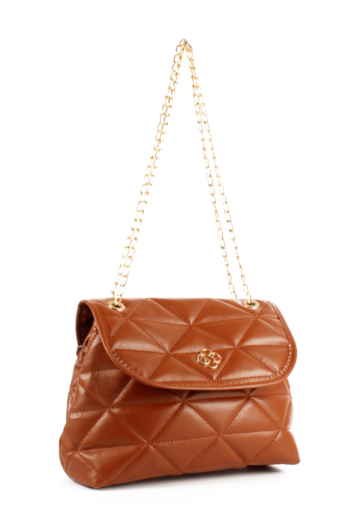 LWE20539-STalhaLuwwe Bag'sKadın Kapitoneli İki Bölmeli Zincir Askılı Omuz Çantası (20539)