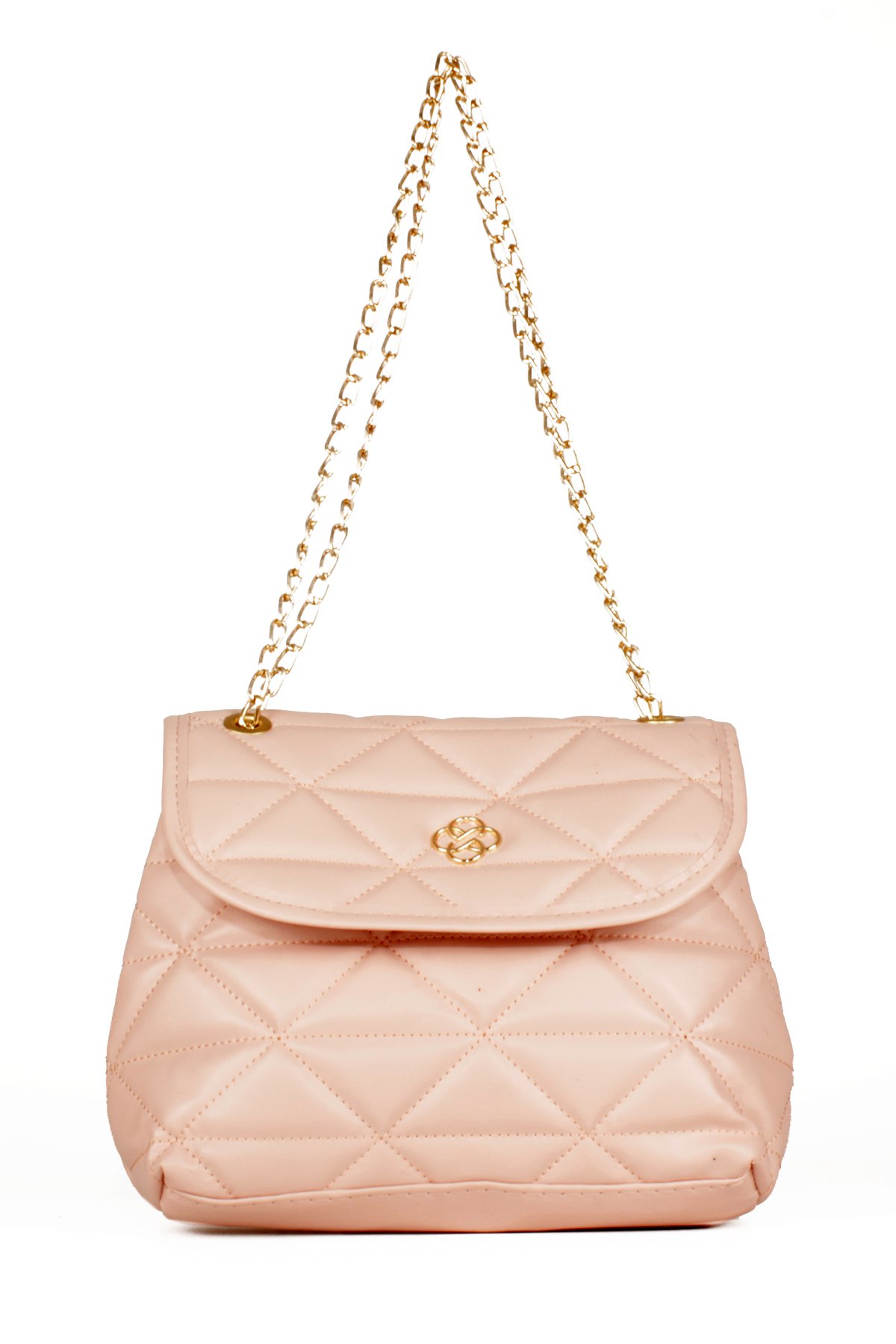 LWE20539-STalhaLuwwe Bag'sKadın Kapitoneli İki Bölmeli Zincir Askılı Omuz Çantası (20539)