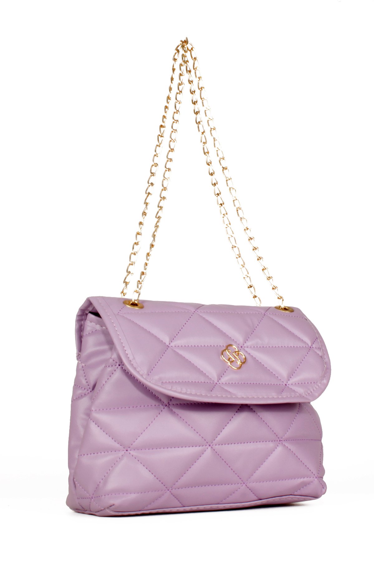 LWE20539-STalhaLuwwe Bag'sKadın Kapitoneli İki Bölmeli Zincir Askılı Omuz Çantası (20539)