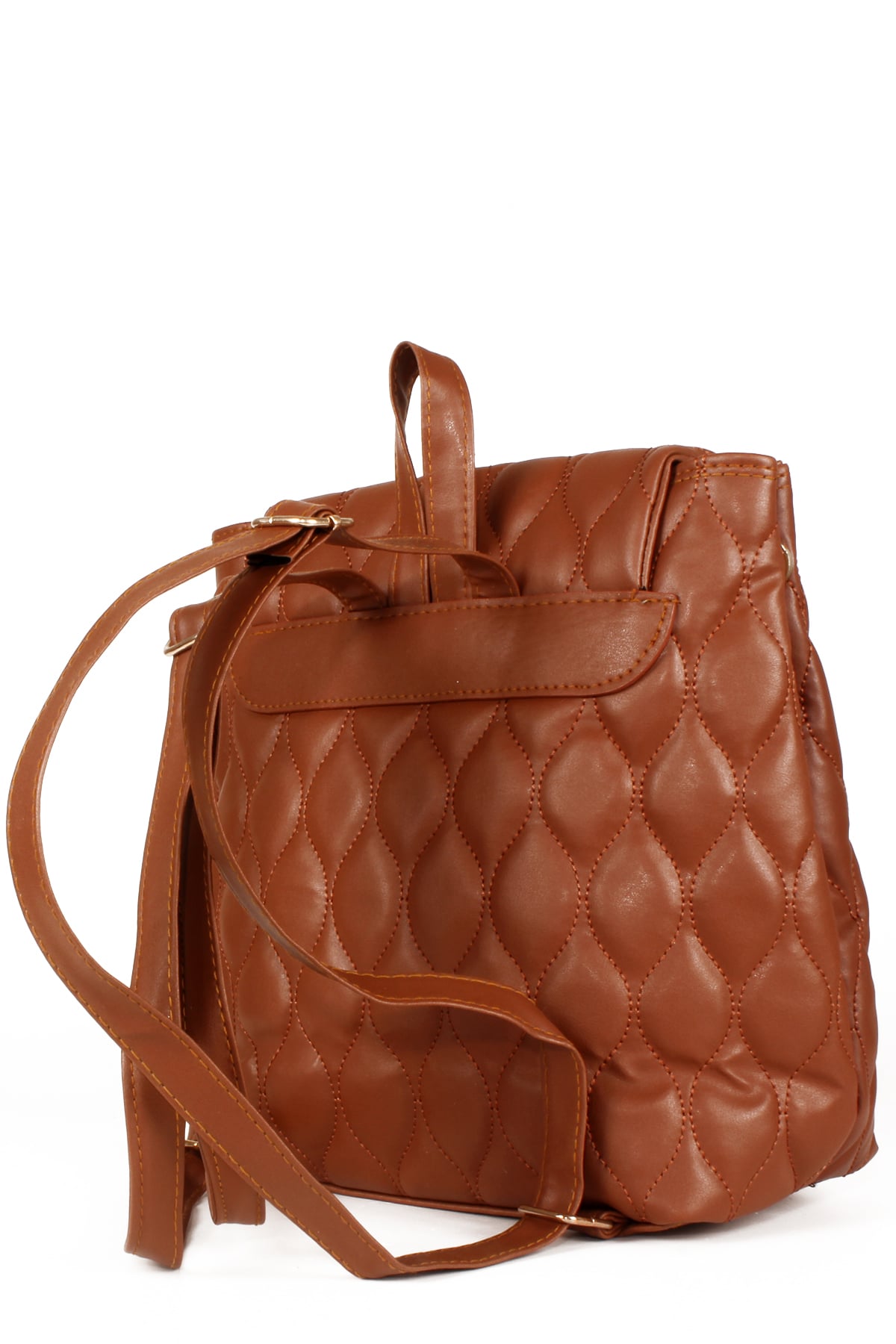 LWE10552-SMusabLuwwe Bag'sKadın Kapitoneli Kemer Detaylı Fermuarlı Genleşme Tasarım Sırt Çantası (10552)