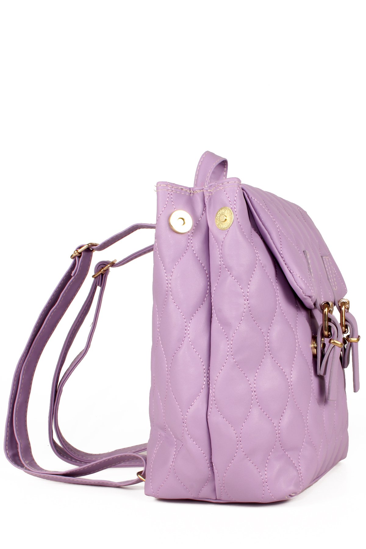 LWE10552-SMusabLuwwe Bag'sKadın Kapitoneli Kemer Detaylı Fermuarlı Genleşme Tasarım Sırt Çantası (10552)