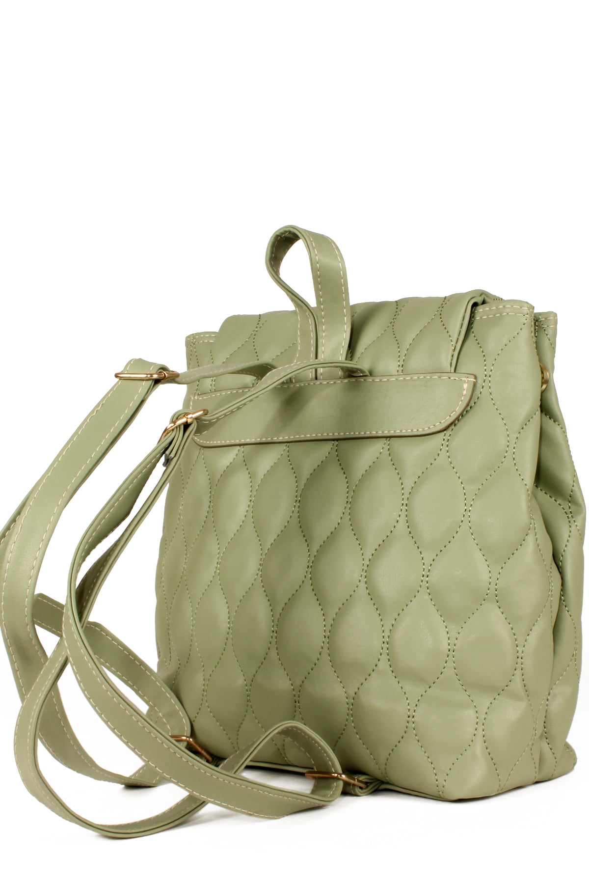 LWE10552-SMusabLuwwe Bag'sKadın Kapitoneli Kemer Detaylı Fermuarlı Genleşme Tasarım Sırt Çantası (10552)