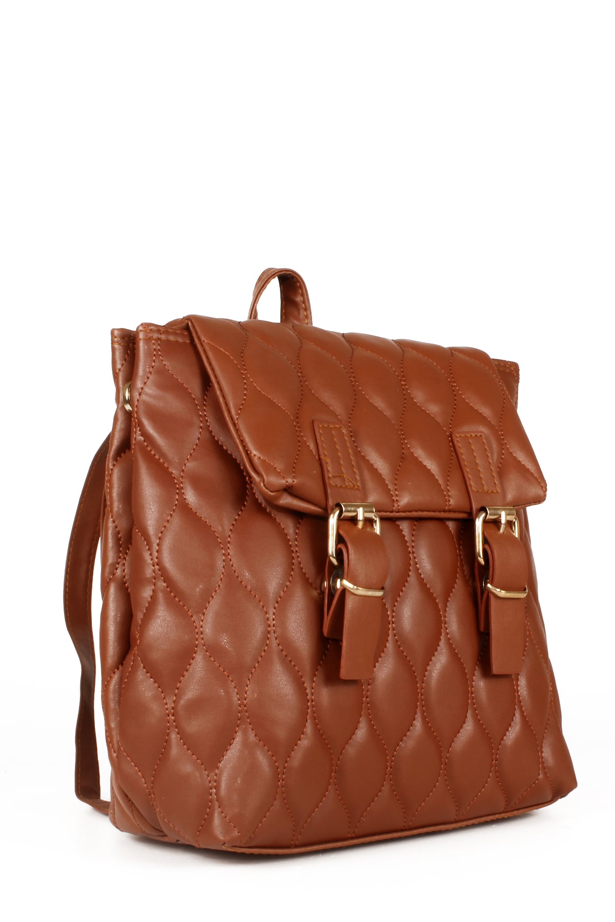 LWE10552-SMusabLuwwe Bag'sKadın Kapitoneli Kemer Detaylı Fermuarlı Genleşme Tasarım Sırt Çantası (10552)