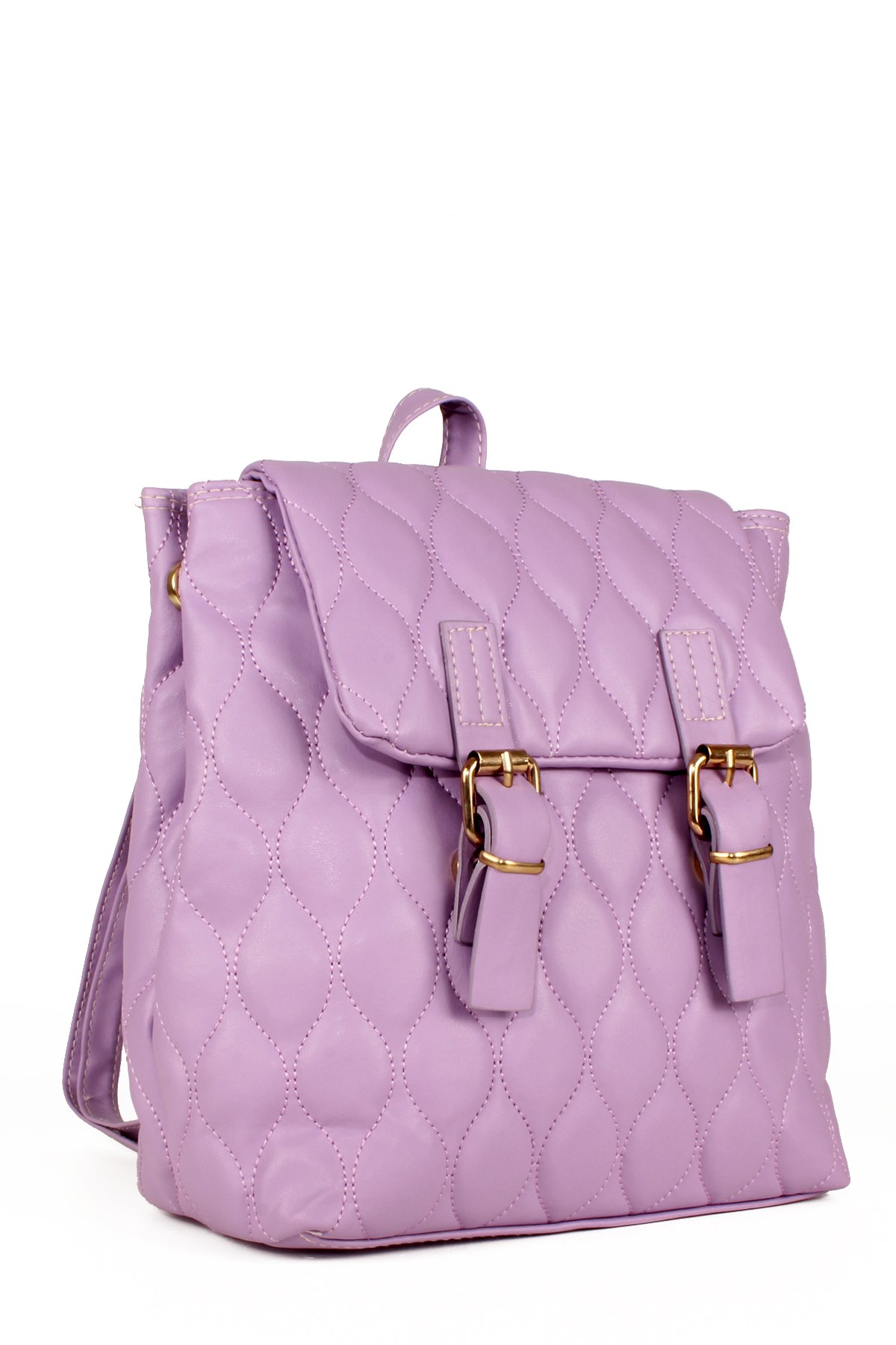 LWE10552-SMusabLuwwe Bag'sKadın Kapitoneli Kemer Detaylı Fermuarlı Genleşme Tasarım Sırt Çantası (10552)