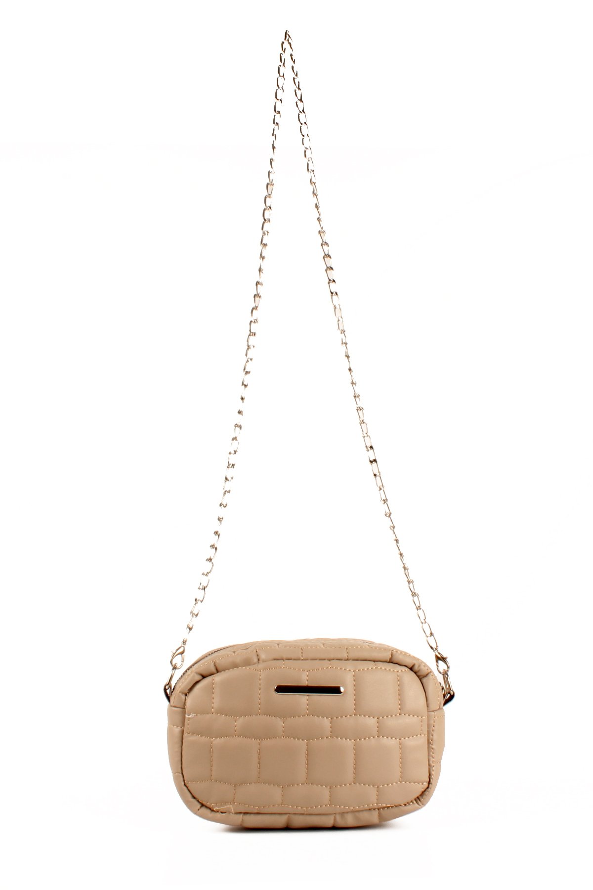 LWE20688-SyhMusabLuwwe Bag'sKadın Kapitoneli Nakışlı Zincir Askılı Omuz Çantası (20688)