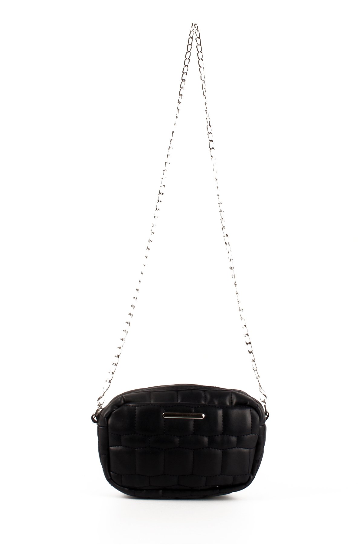 LWE20688-SyhMusabLuwwe Bag'sKadın Kapitoneli Nakışlı Zincir Askılı Omuz Çantası (20688)