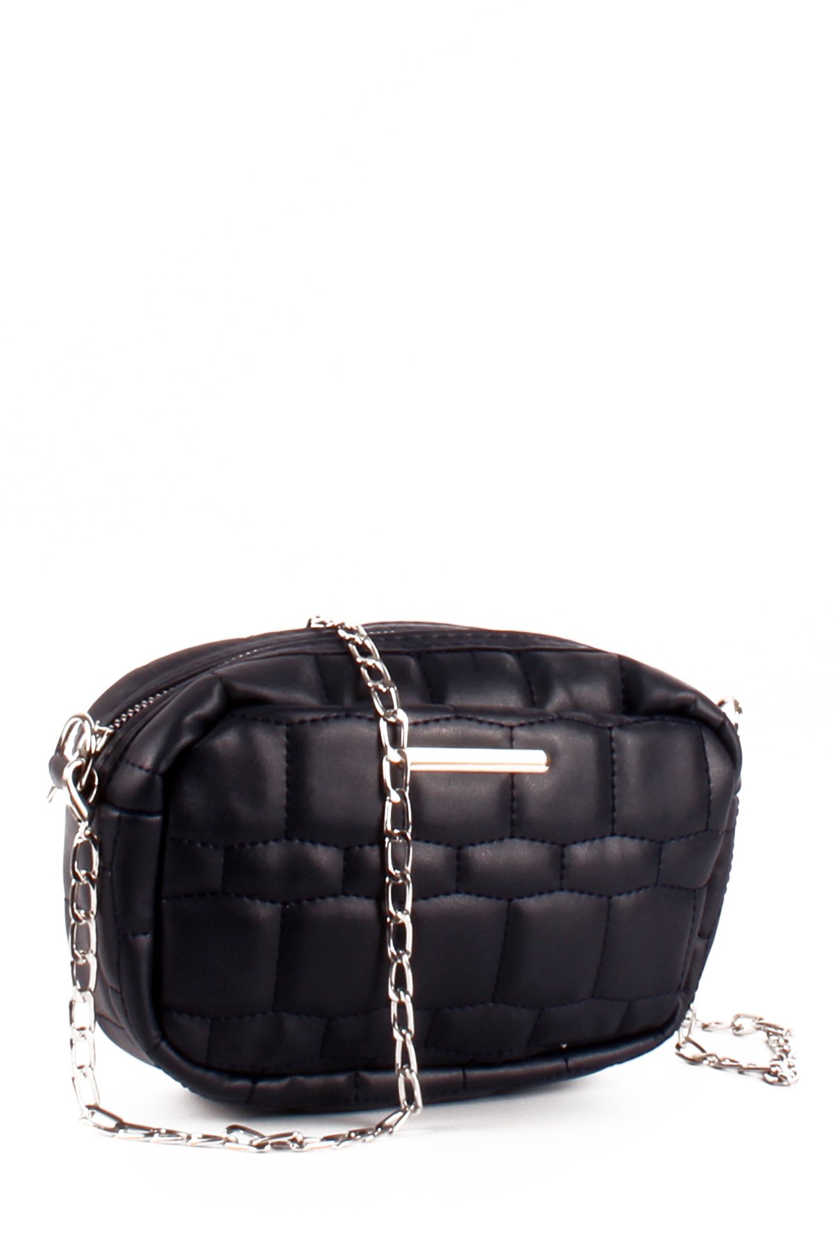 LWE20688-SyhMusabLuwwe Bag'sKadın Kapitoneli Nakışlı Zincir Askılı Omuz Çantası (20688)