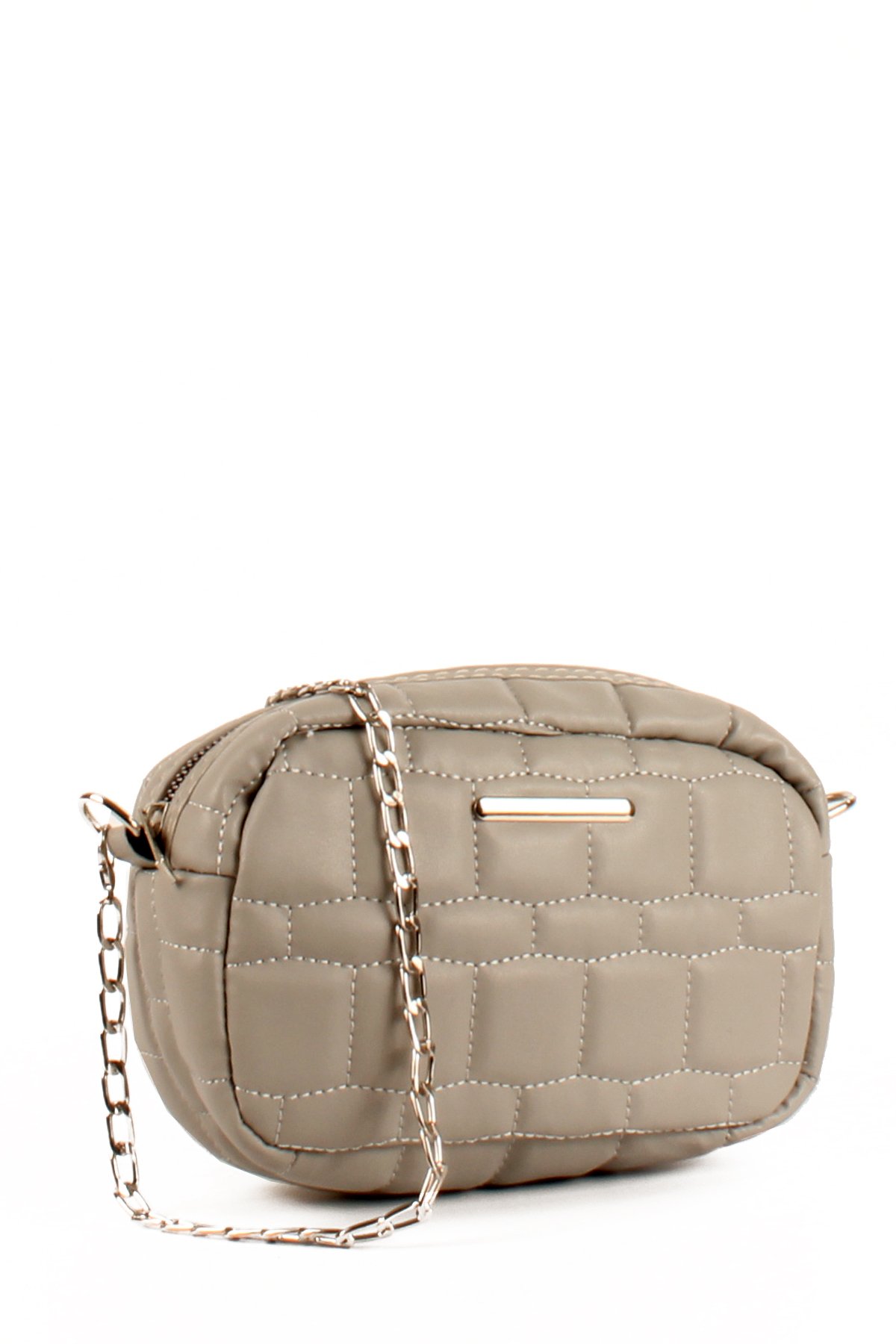 LWE20688-SyhMusabLuwwe Bag'sKadın Kapitoneli Nakışlı Zincir Askılı Omuz Çantası (20688)