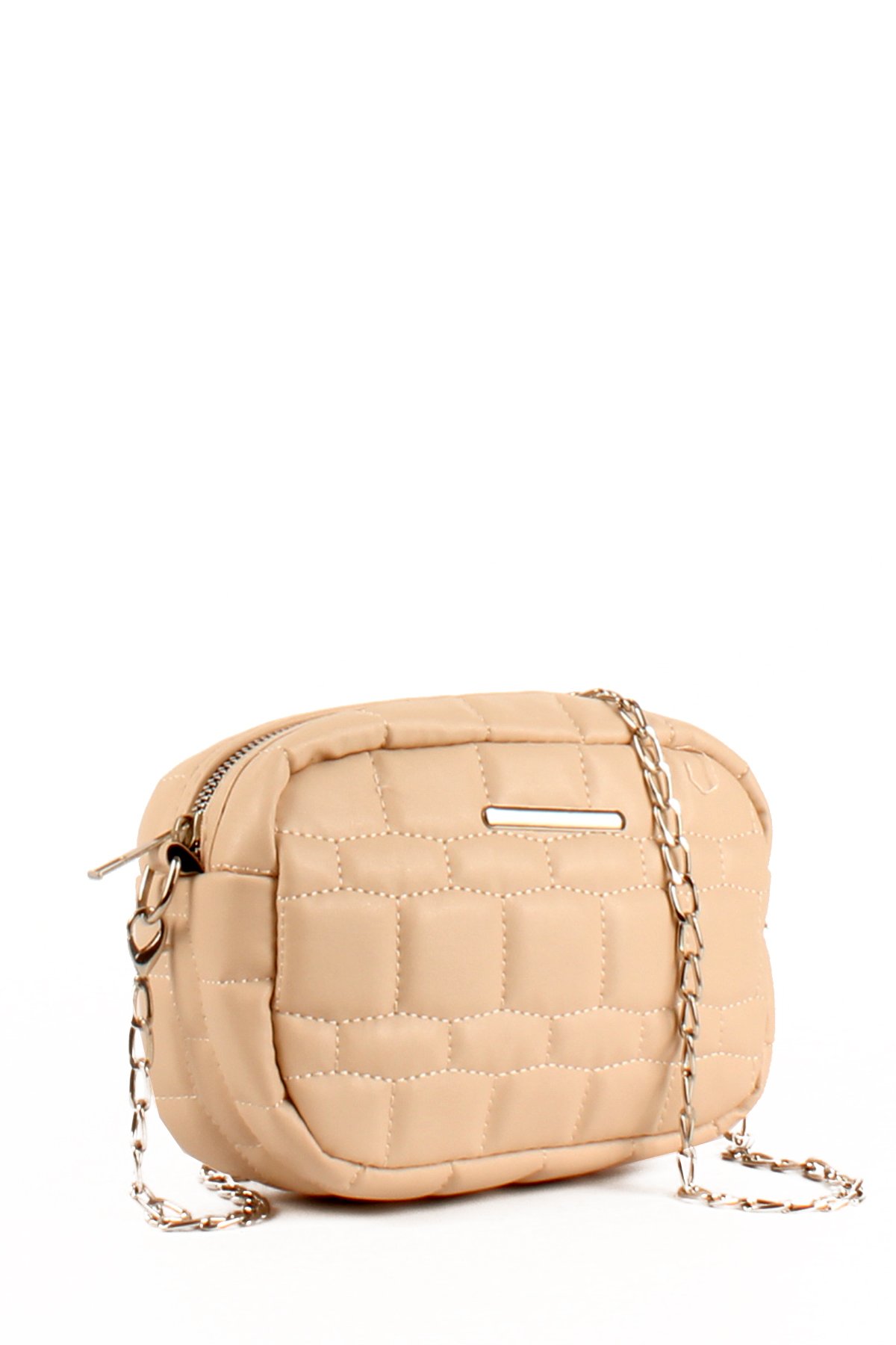 LWE20688-SyhMusabLuwwe Bag'sKadın Kapitoneli Nakışlı Zincir Askılı Omuz Çantası (20688)