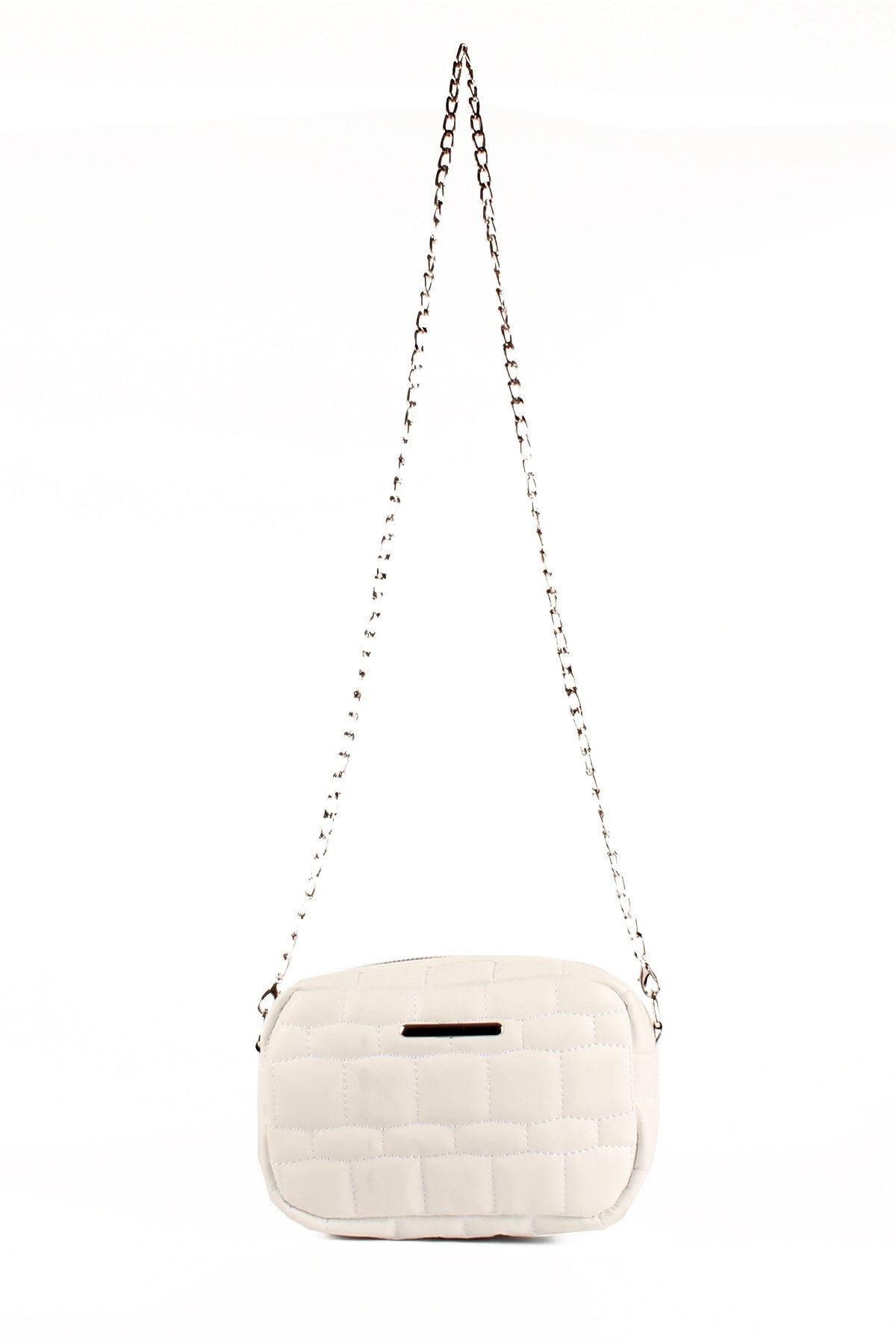 LWE20688-SyhMusabLuwwe Bag'sKadın Kapitoneli Nakışlı Zincir Askılı Omuz Çantası (20688)