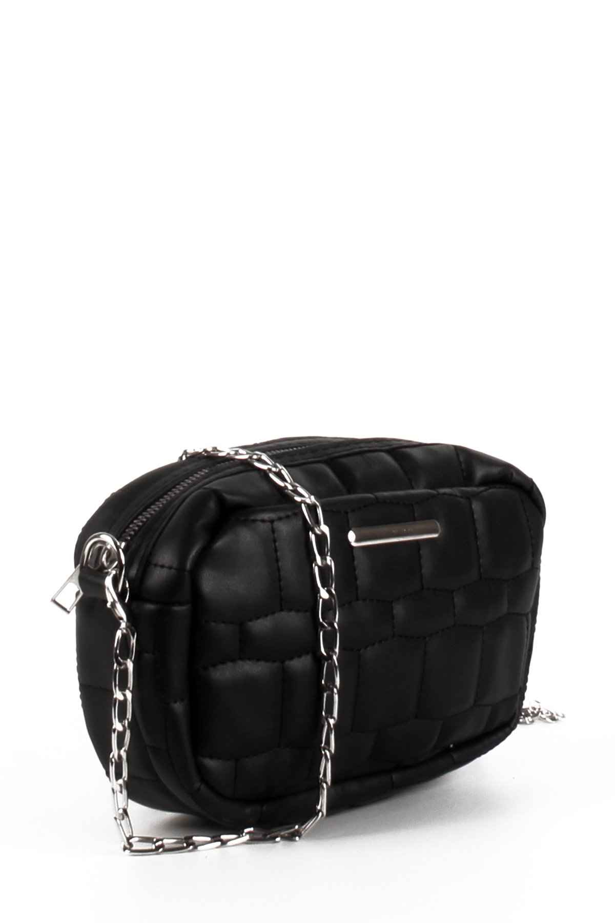 LWE20688-SyhMusabLuwwe Bag'sKadın Kapitoneli Nakışlı Zincir Askılı Omuz Çantası (20688)