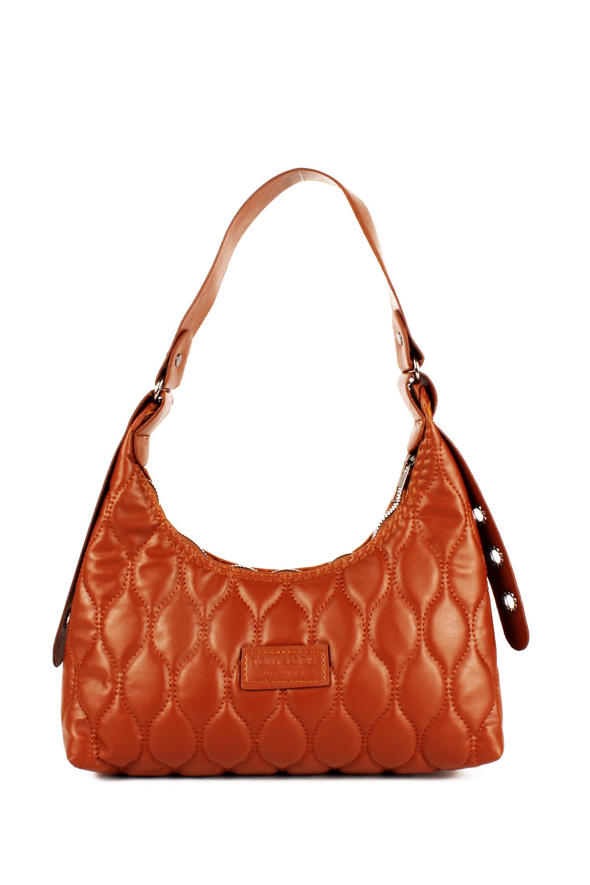 LWE20735-SyhTalhaLuwwe Bag'sKadın Kapitoneli Özel Nakışlı Kemer Detaylı Baget Çanta (20735)