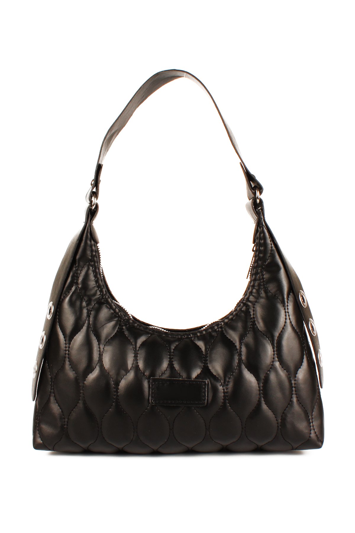 LWE20735-SyhTalhaLuwwe Bag'sKadın Kapitoneli Özel Nakışlı Kemer Detaylı Baget Çanta (20735)