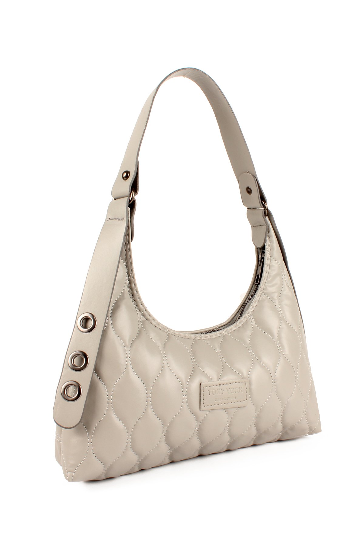 LWE20735-SyhTalhaLuwwe Bag'sKadın Kapitoneli Özel Nakışlı Kemer Detaylı Baget Çanta (20735)