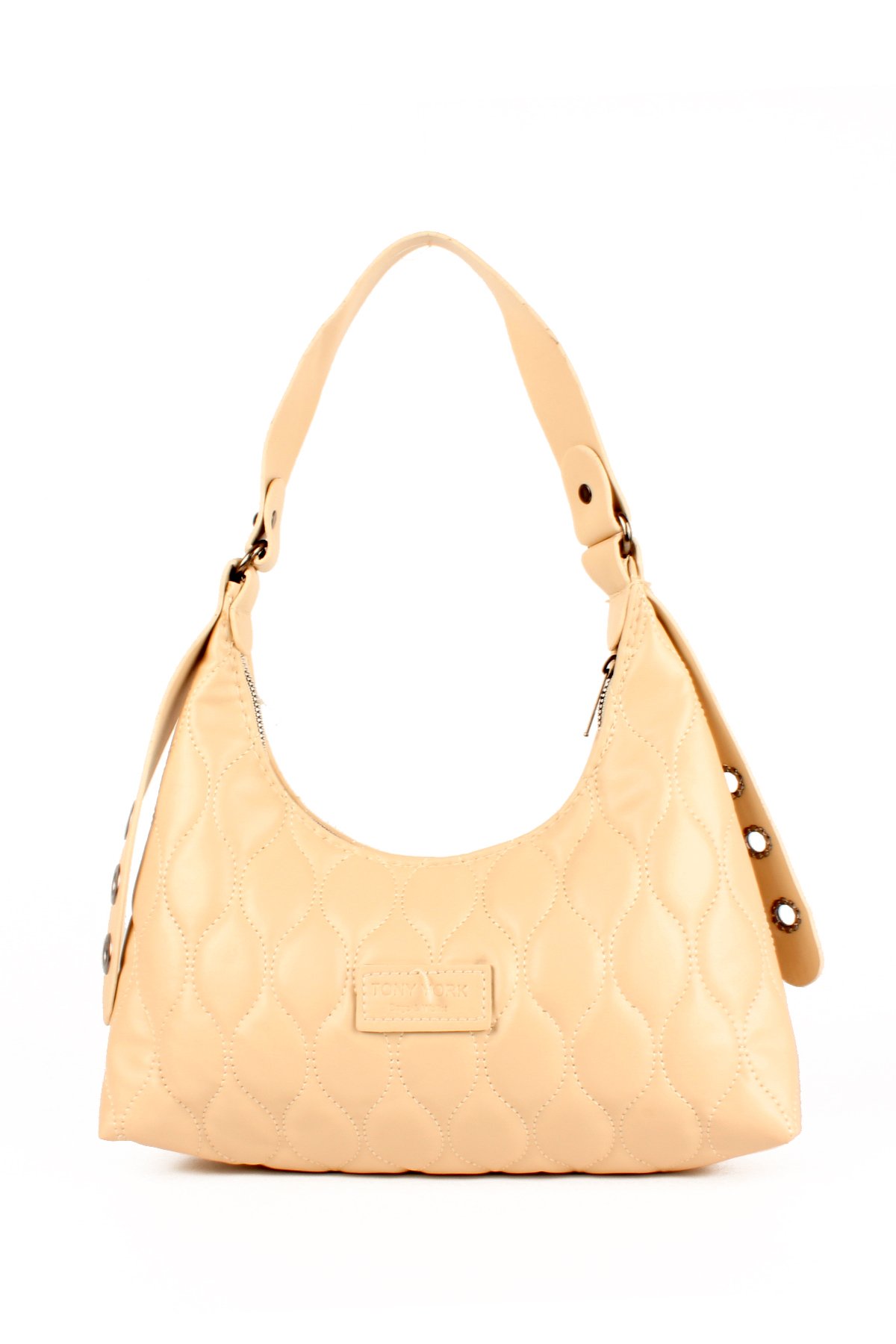 LWE20735-SyhTalhaLuwwe Bag'sKadın Kapitoneli Özel Nakışlı Kemer Detaylı Baget Çanta (20735)