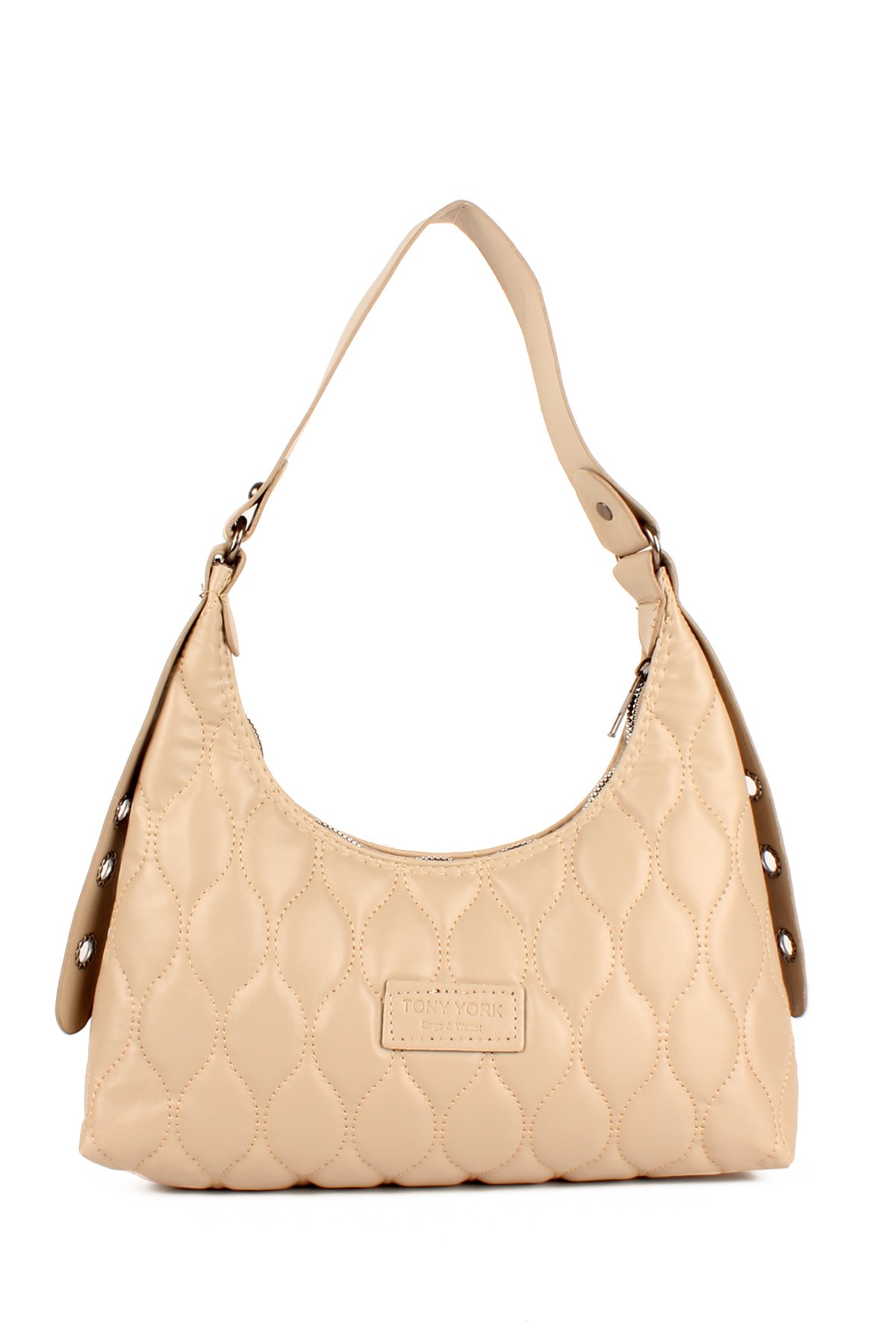 LWE20735-SyhTalhaLuwwe Bag'sKadın Kapitoneli Özel Nakışlı Kemer Detaylı Baget Çanta (20735)