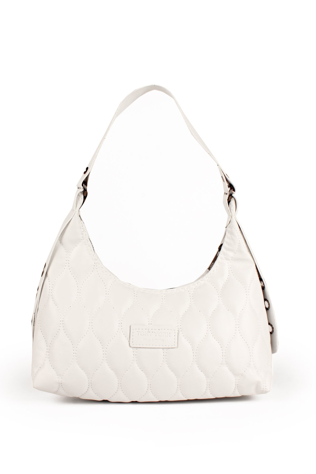 LWE20735-SyhTalhaLuwwe Bag'sKadın Kapitoneli Özel Nakışlı Kemer Detaylı Baget Çanta (20735)